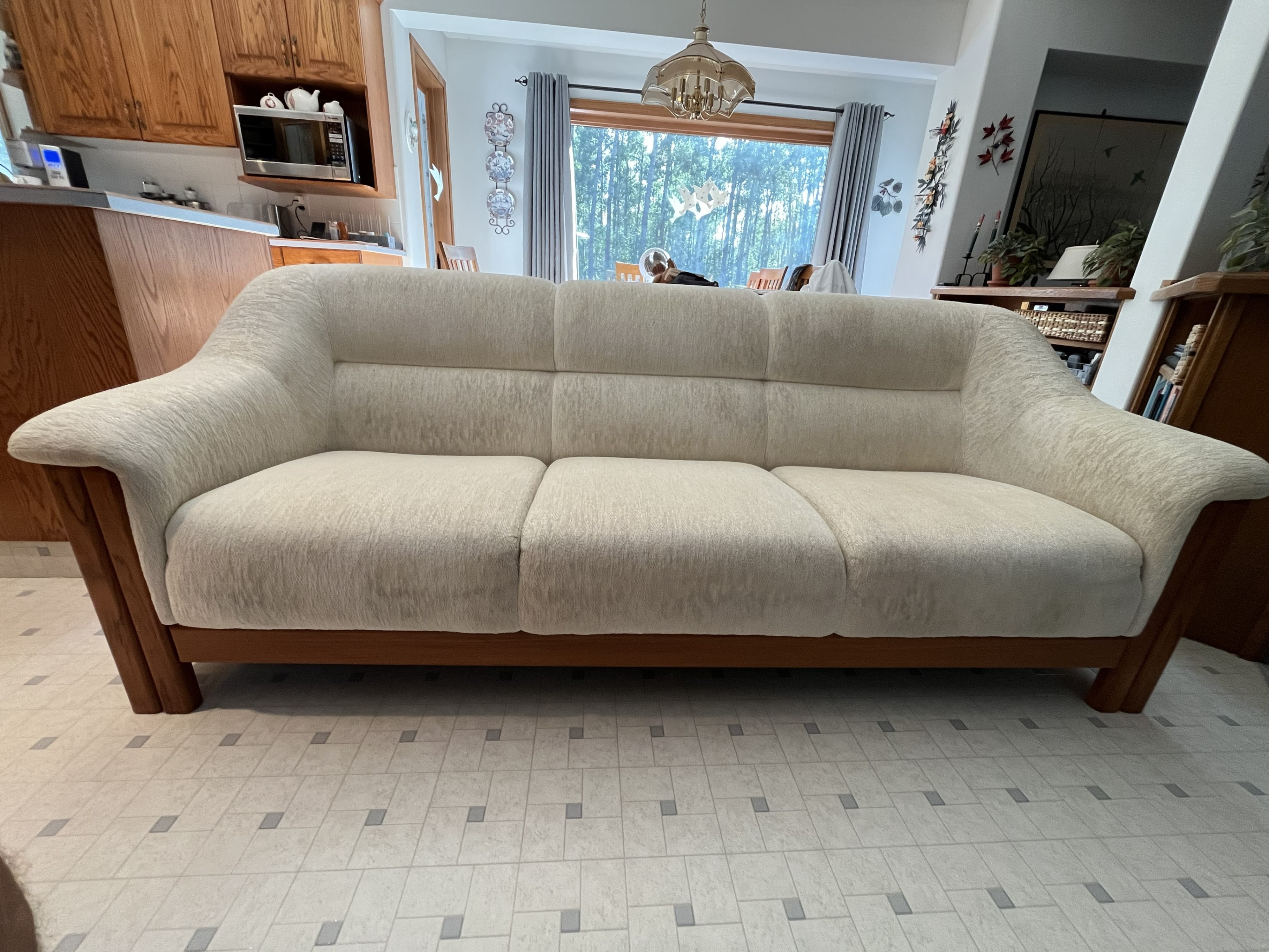 Mid Century Modern Teak Sofa - 3 Seater
