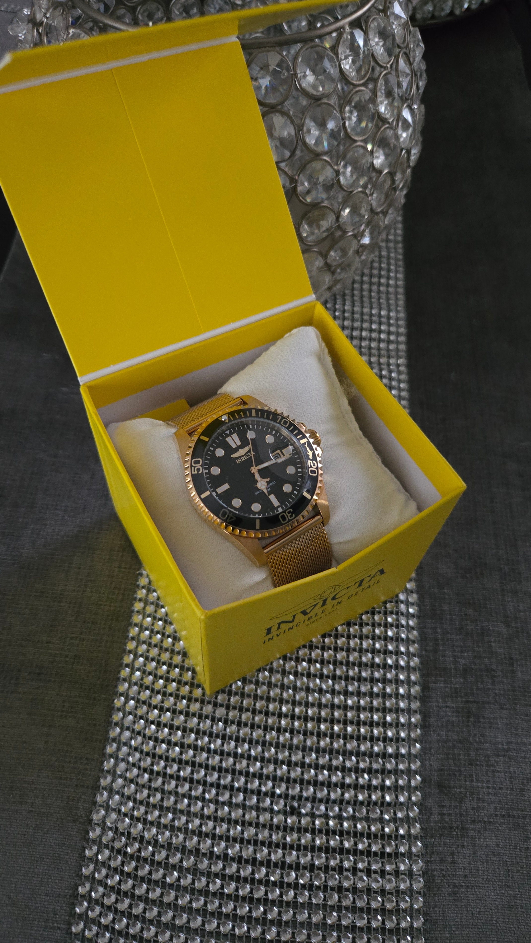 Invicta Pro Diver Men's Watch - 43mm, Gold