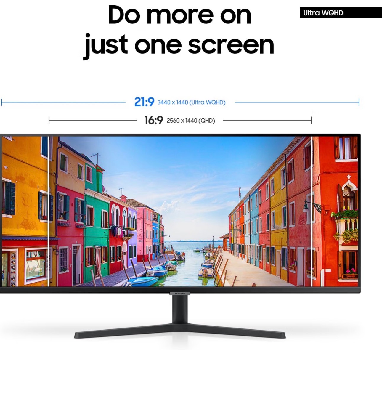 Samsung Viewfinity 34" WQHD 3440x1440 High Resolution Monitor - photo 2