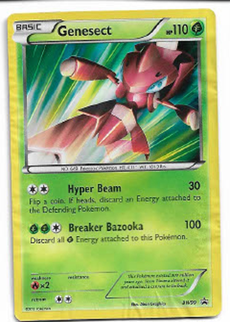 Pokemon Genesect BW99 BW Promo Holo LP