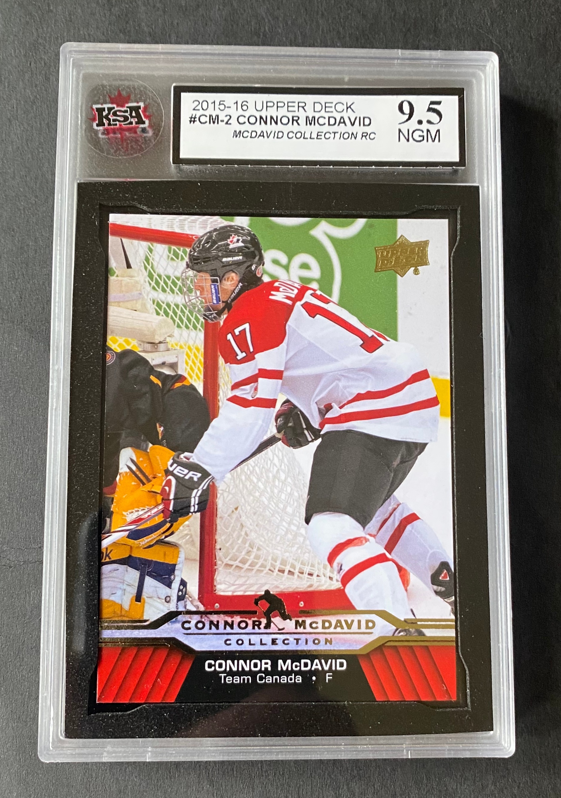 2015 Edmonton Oilers Connor Mcdavid Rookie #CM-2 KSA 9.5
