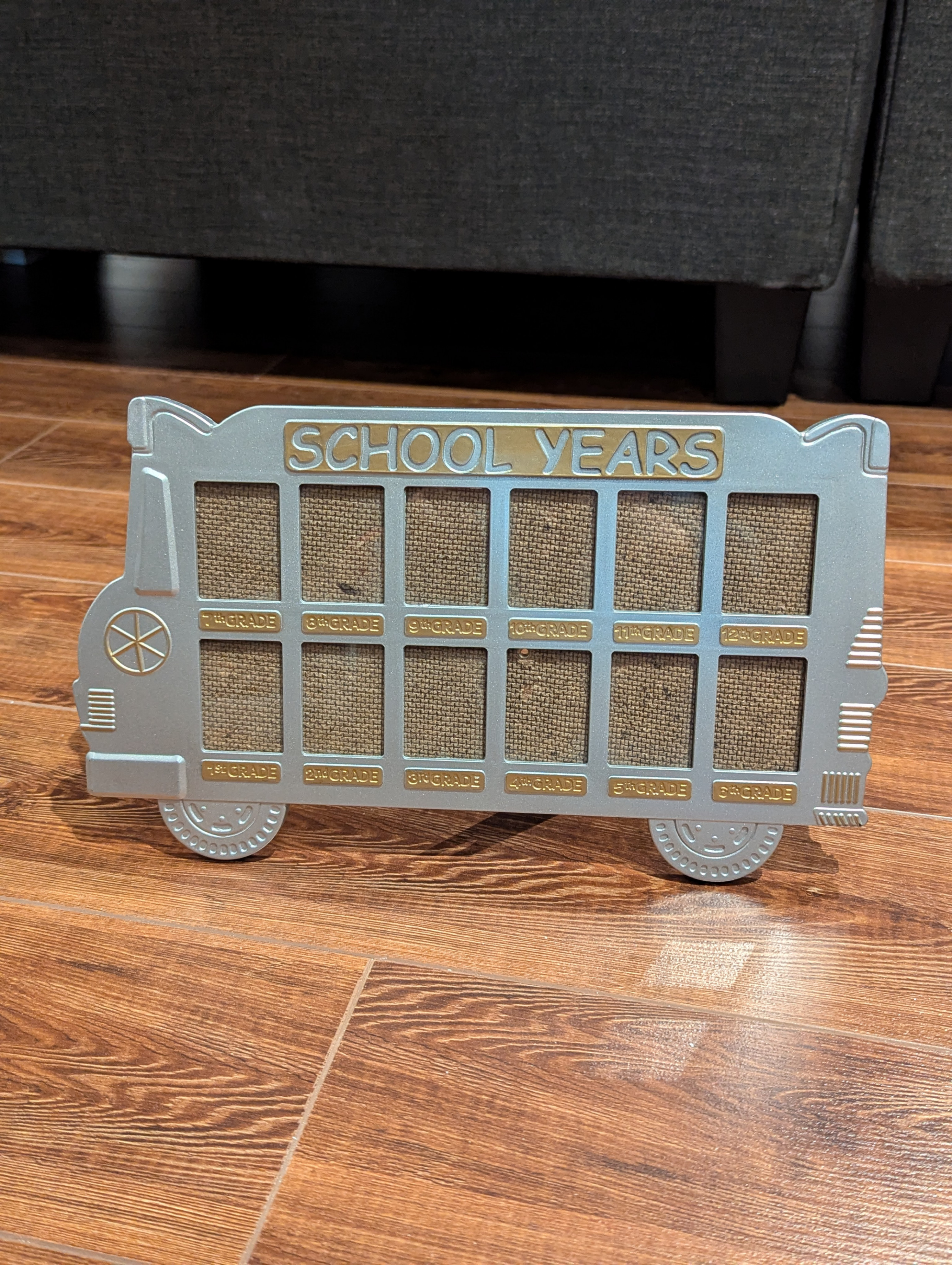 School Bus Photo Display Frame Grades 1-12