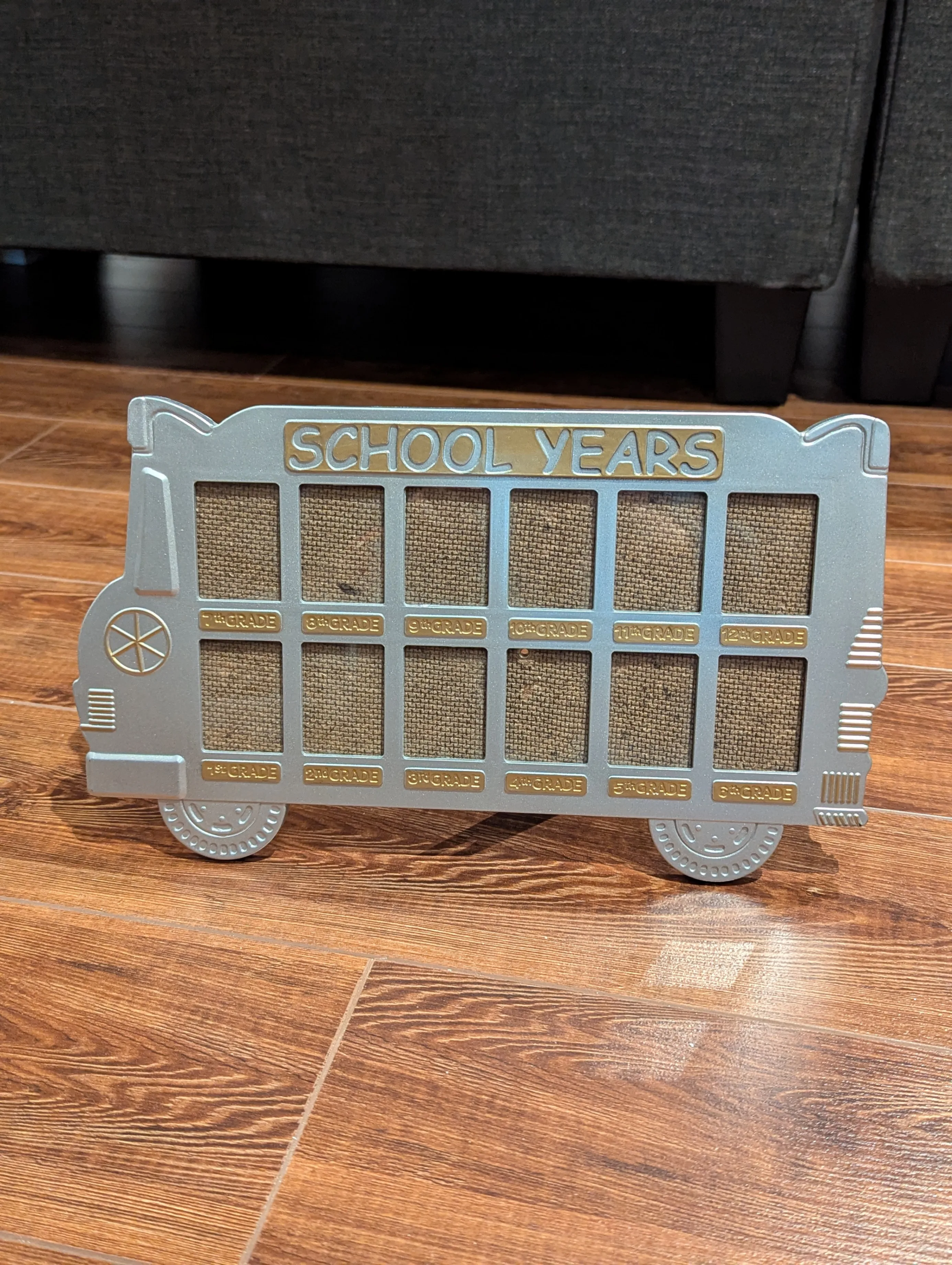 School Bus Photo Display Frame Grades 1-12
