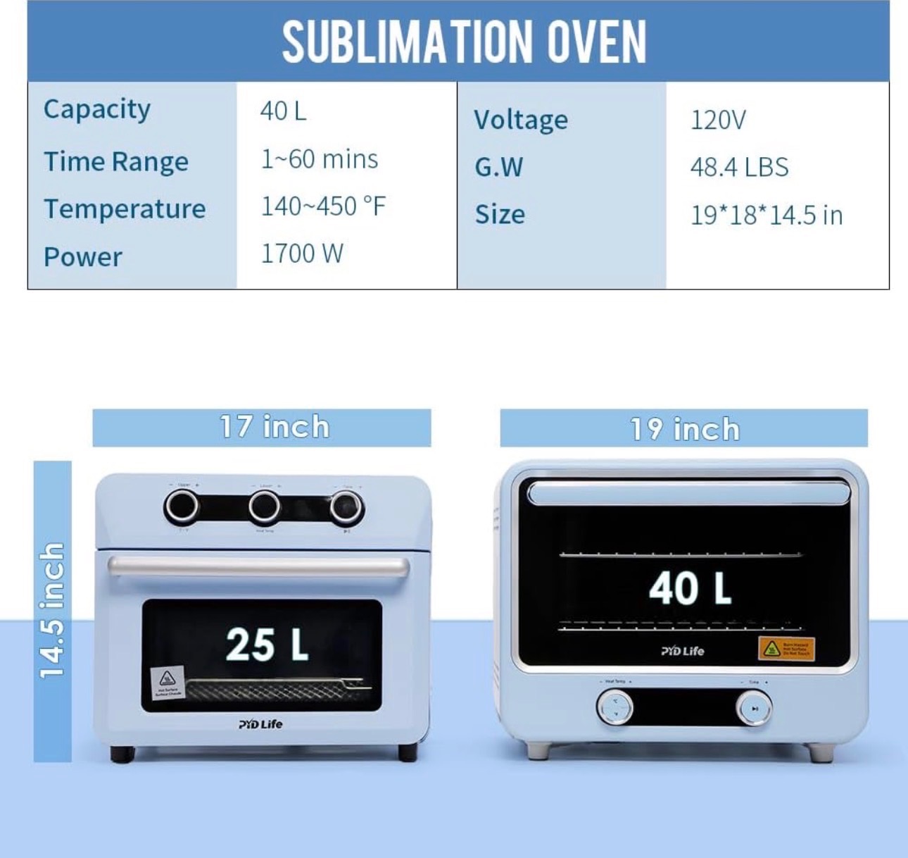 Sublimation Oven Machine 40L for Mugs/Cups/Bottles Bulk Printing - photo 2