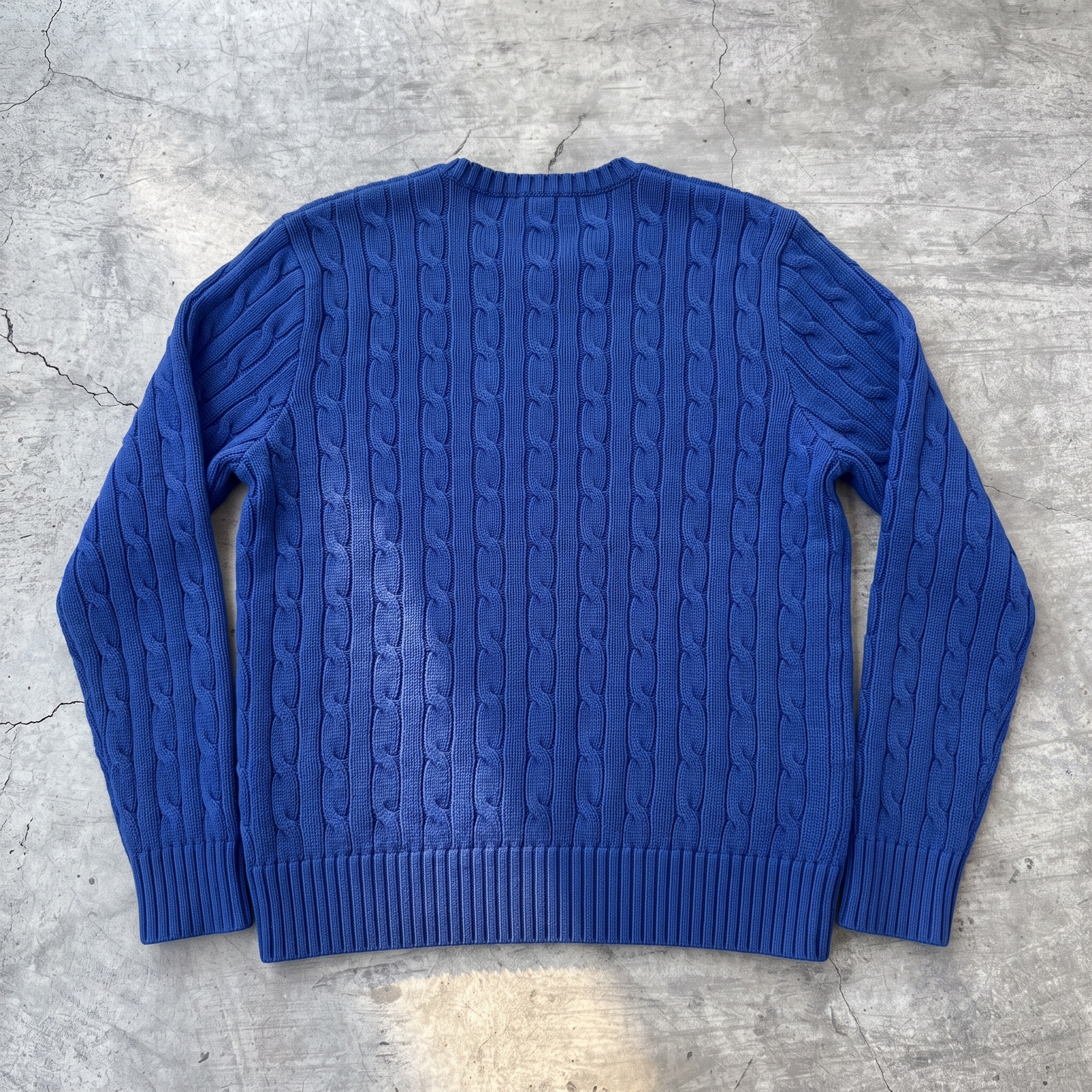 Polo Ralph Lauren Men's Royal Blue Cable-Knit Sweater - photo 2