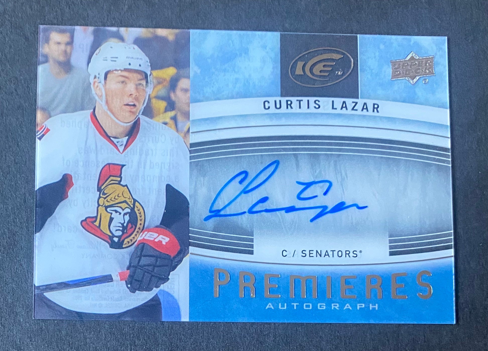 Edmonton Oilers Curtis Lazar Autograph Card
