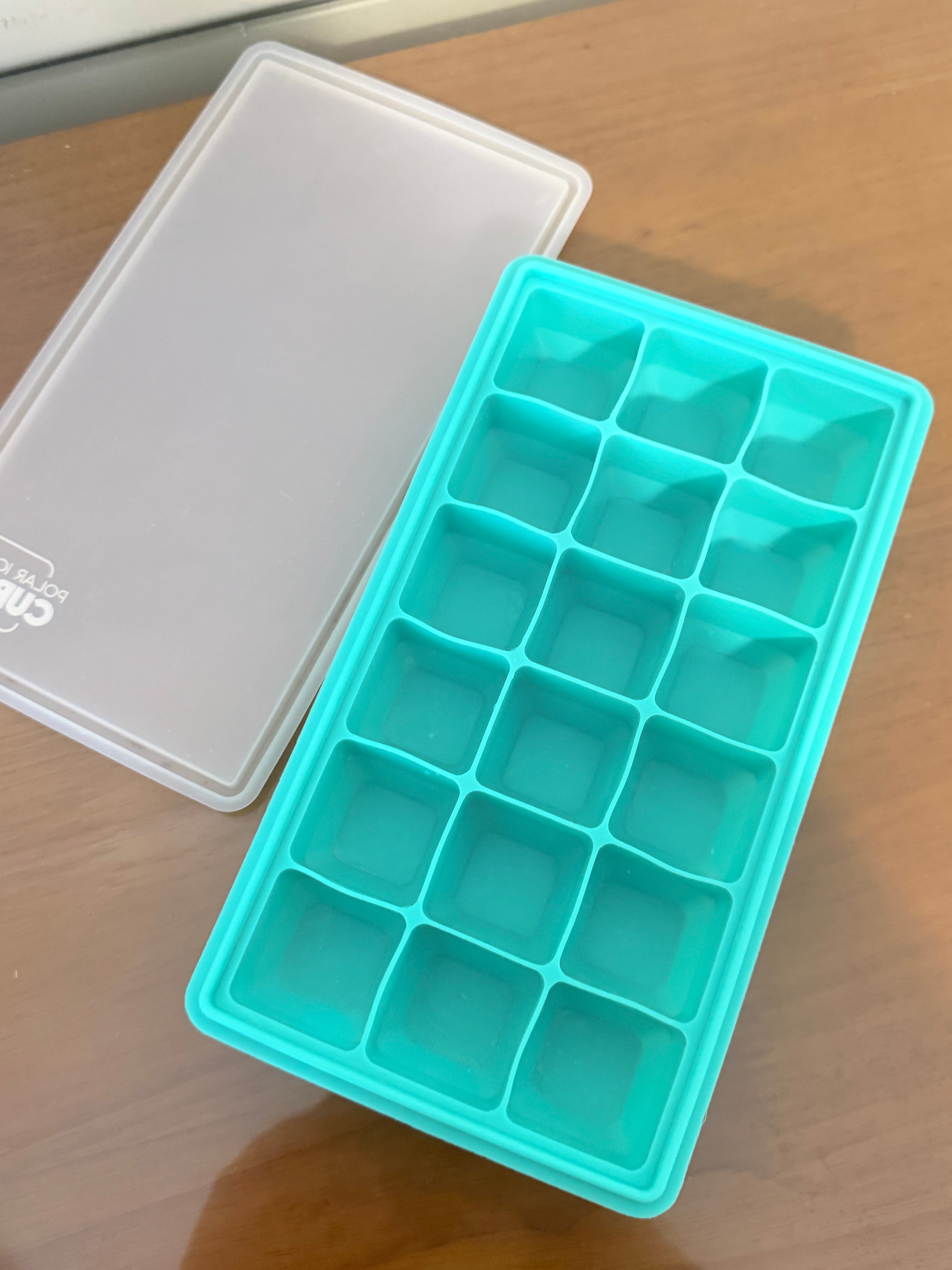# Polar Ice Cube Silicone Ice Tray with Lid – 18 Cubes - photo 2