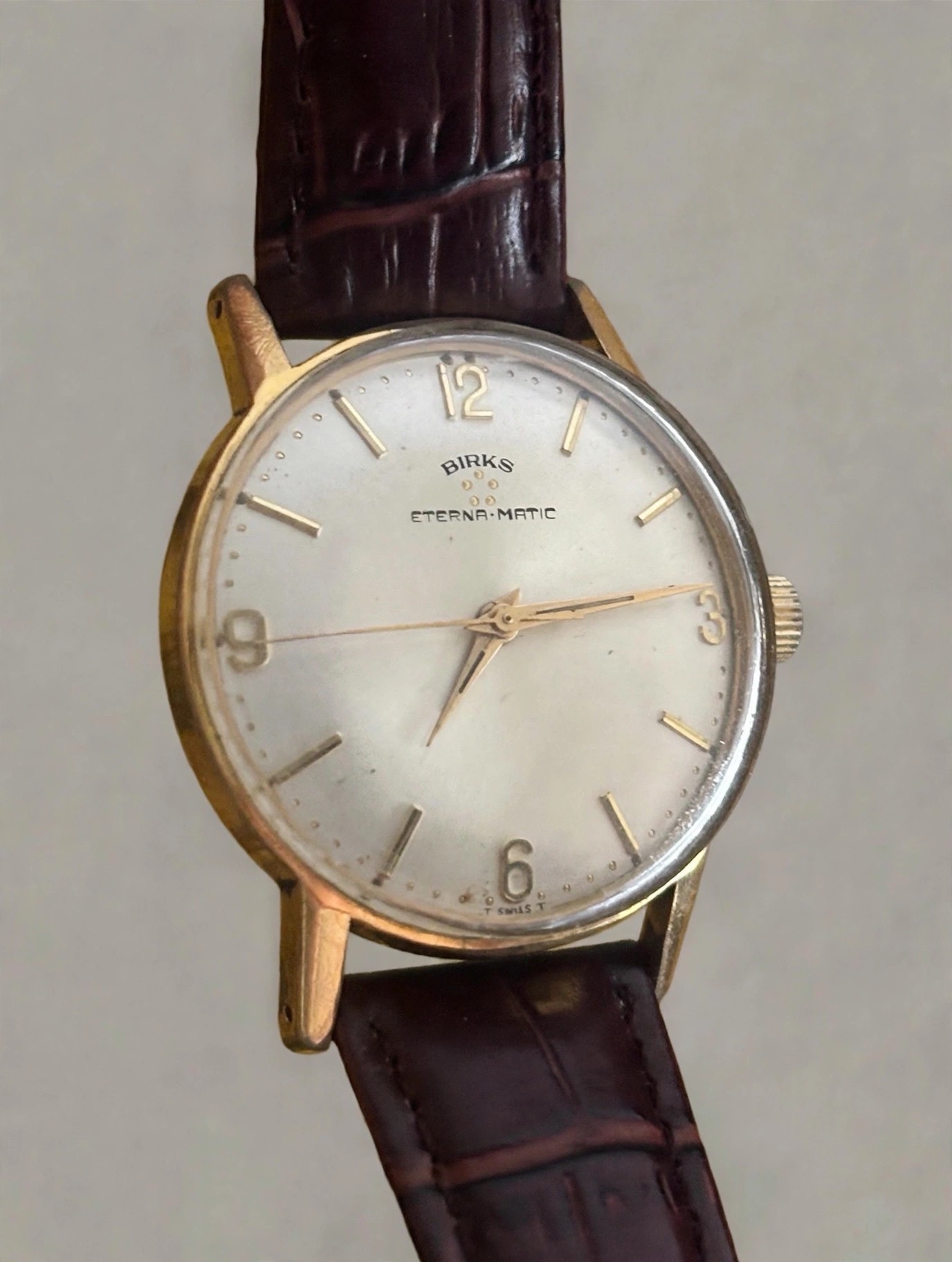 Vintage Birks Eterna-Matic Watch, Swiss Made Gold Filled 1970s - photo 3