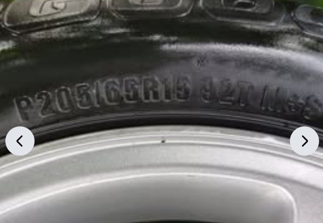 Set of 15" Wheels & Precept Touring P205/65R15 All-Season Tires - photo 3