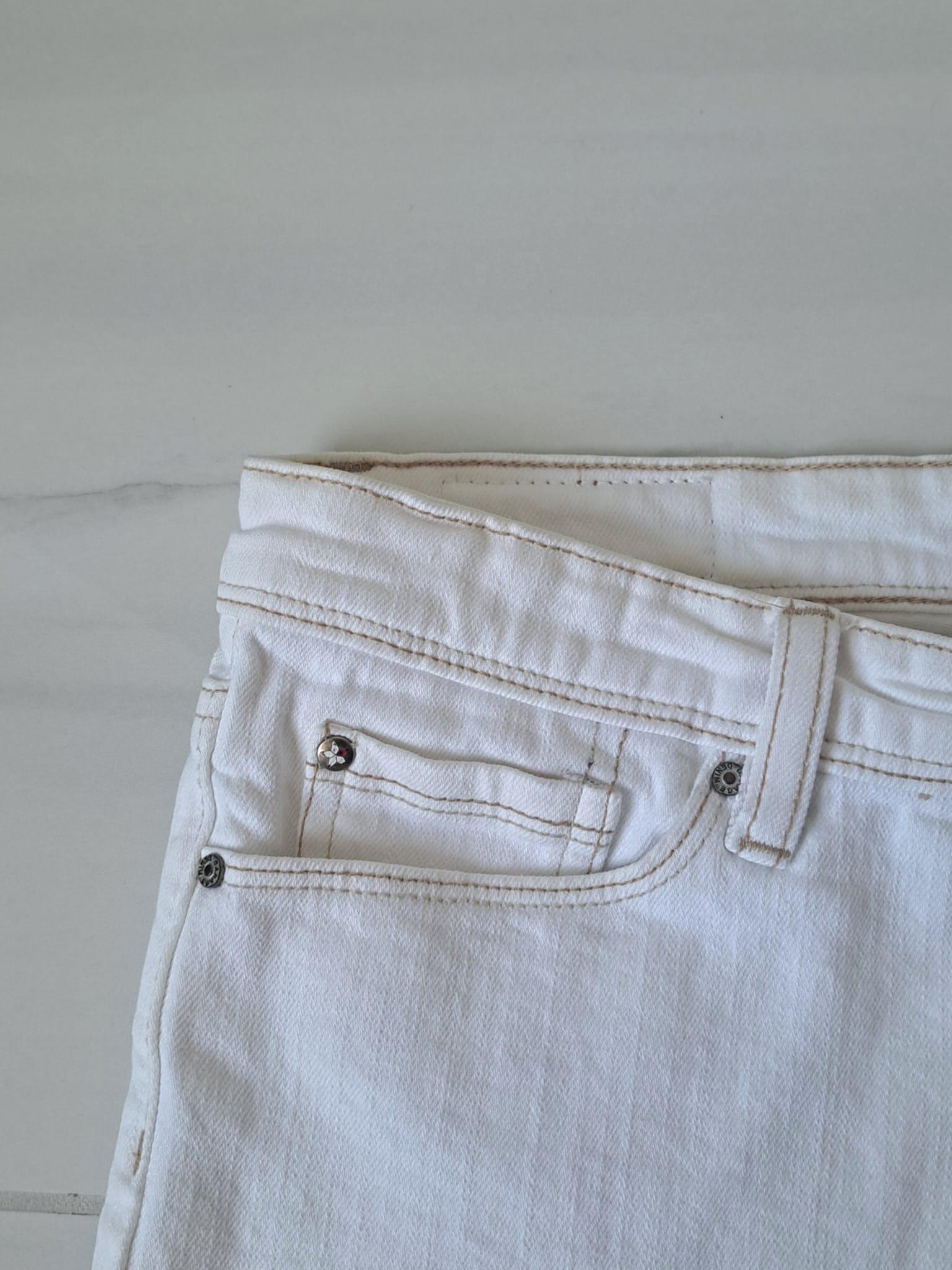 🤍 Y2K Garage White Low Rise Denim Mini Skirt - photo 3