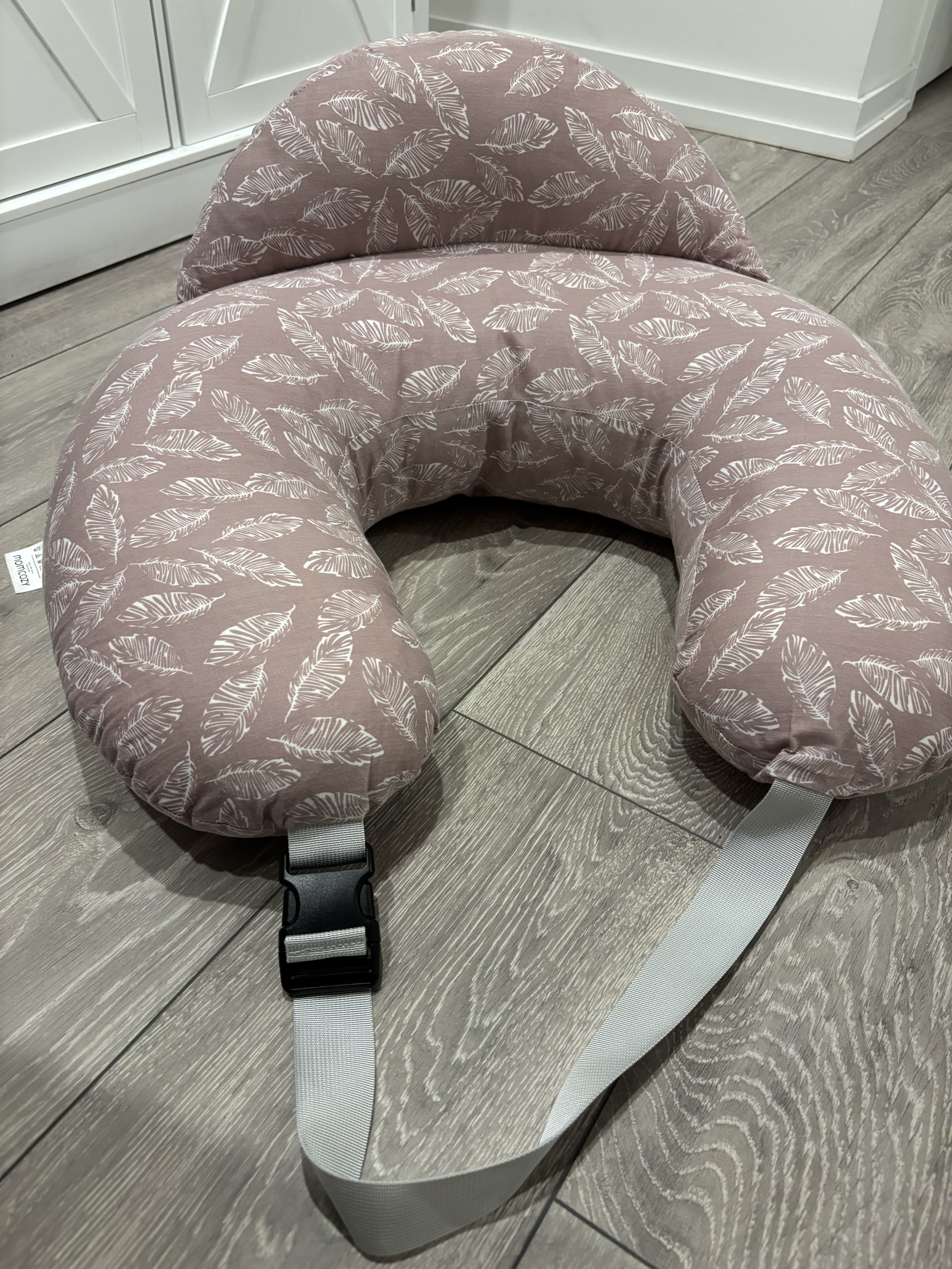 Nursing Pillow with Adjustable Waist Strap & Safety Guard - photo 2