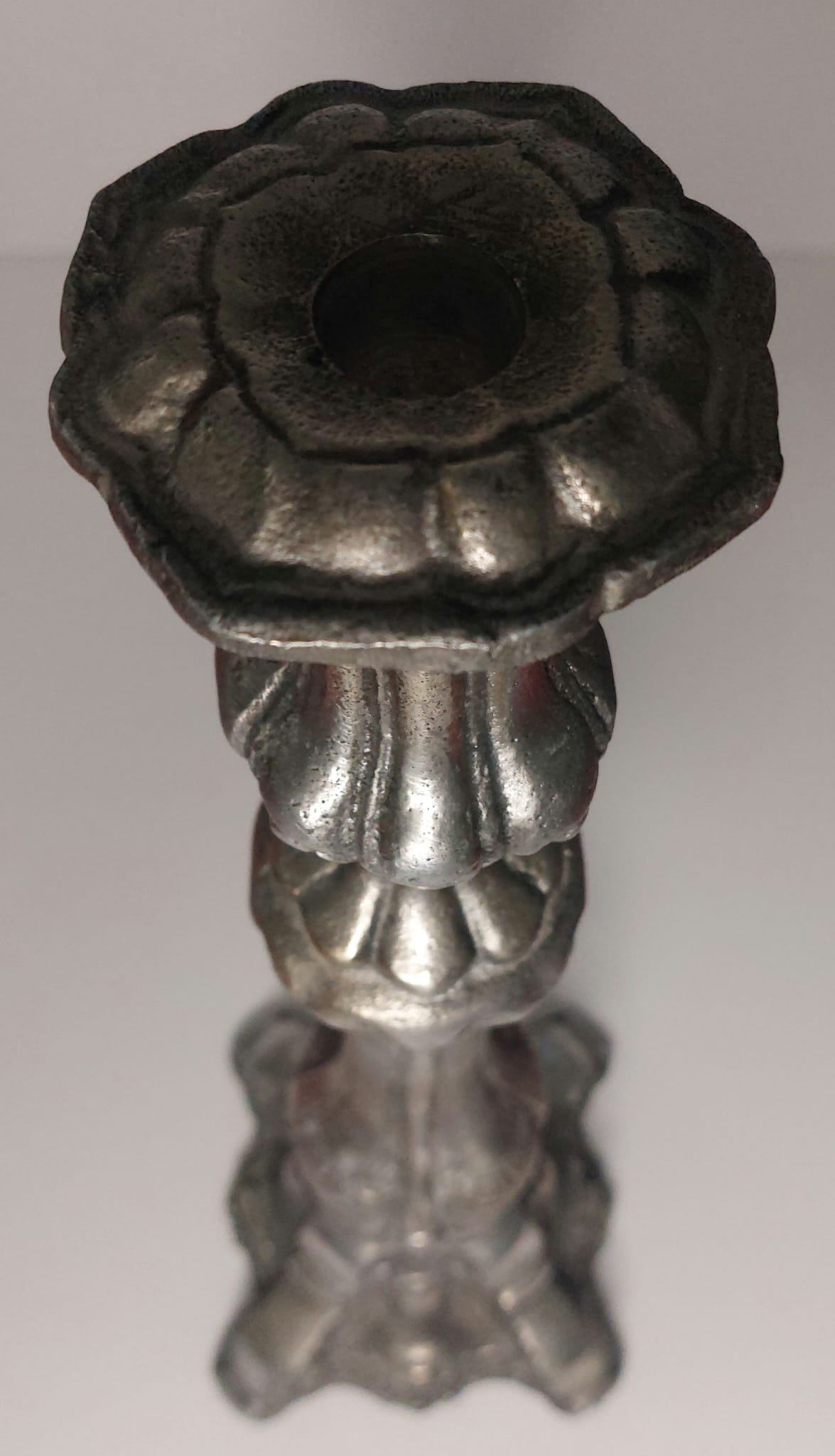Vintage Gothic 20” Cast Metal Candlestick - photo 3