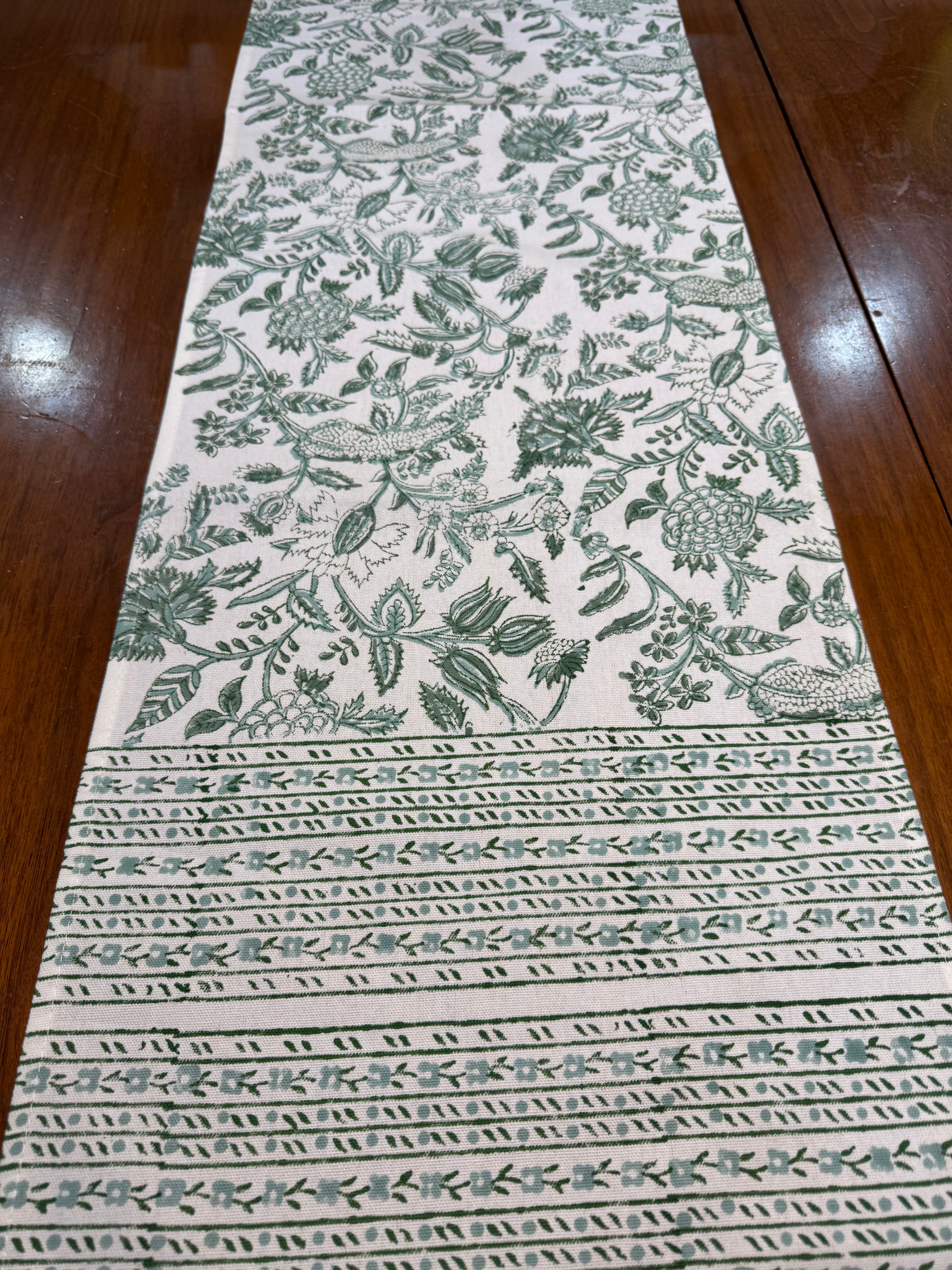 Brand New - Floral Cotton Table Runner (20" x 60") - Steal Deal - photo 3