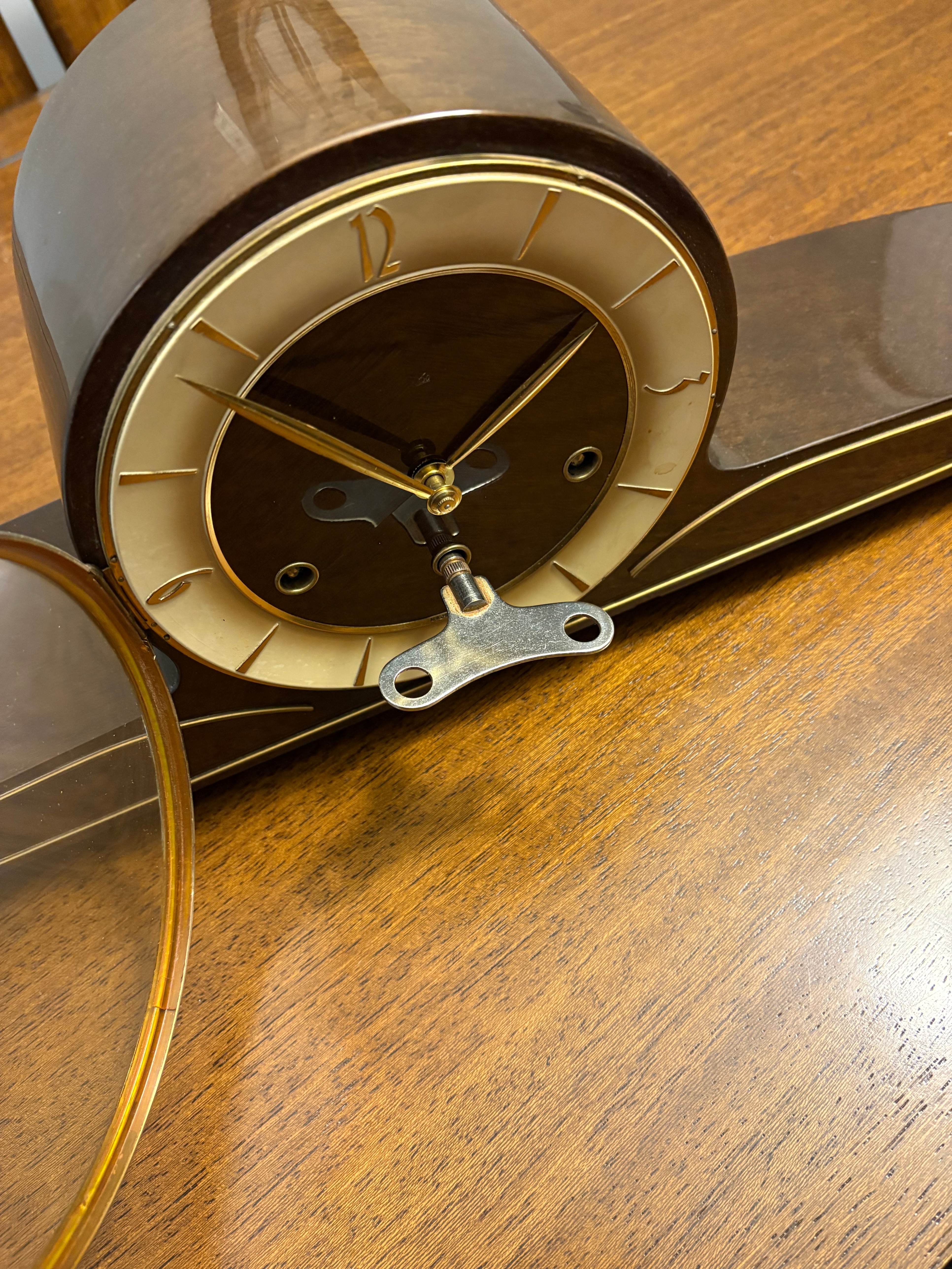Vintage Mauthe Mantel Clock - photo 3