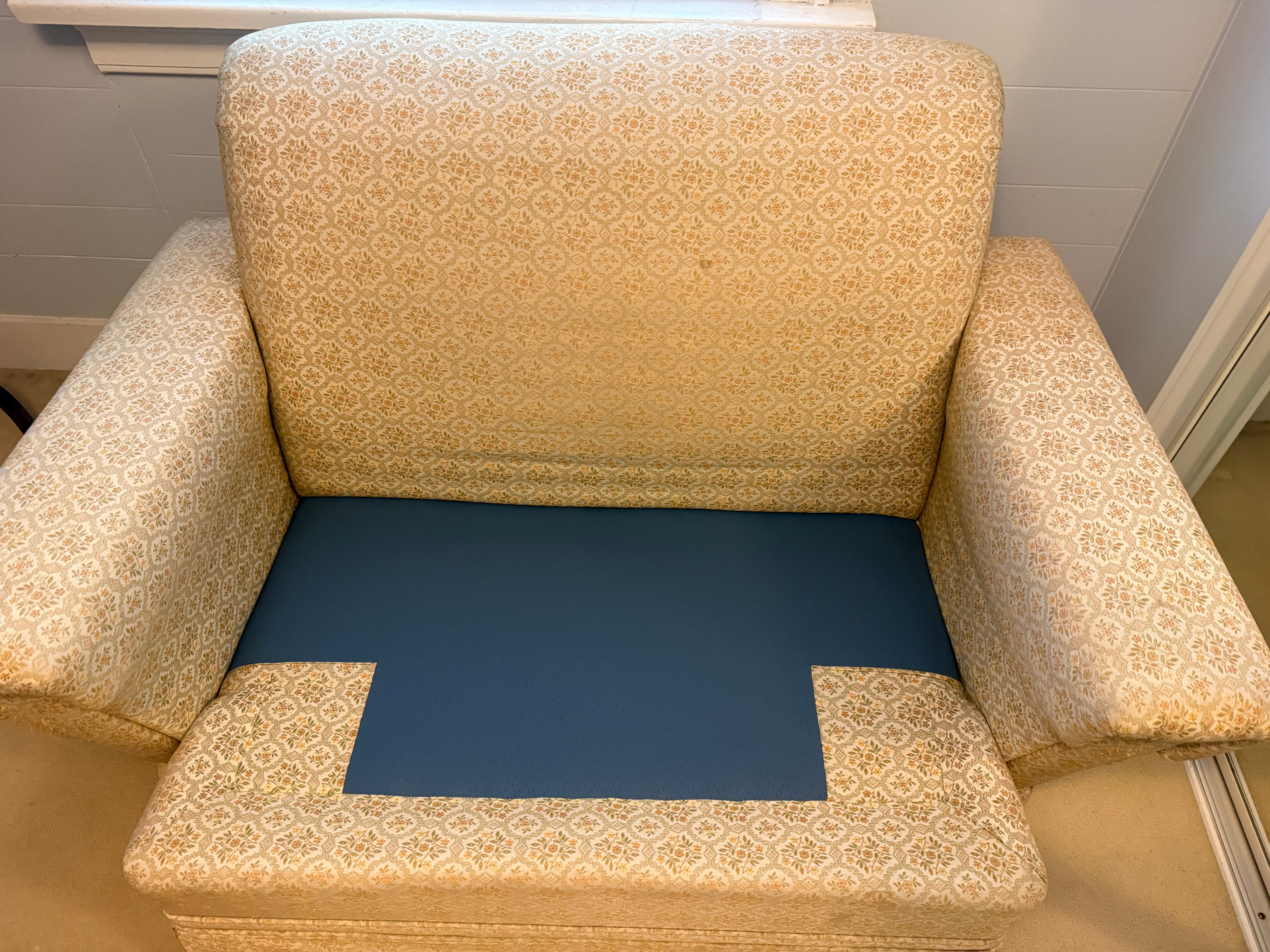 Vintage Oversized Solid Wood Armchair (chair and a half) - photo 2