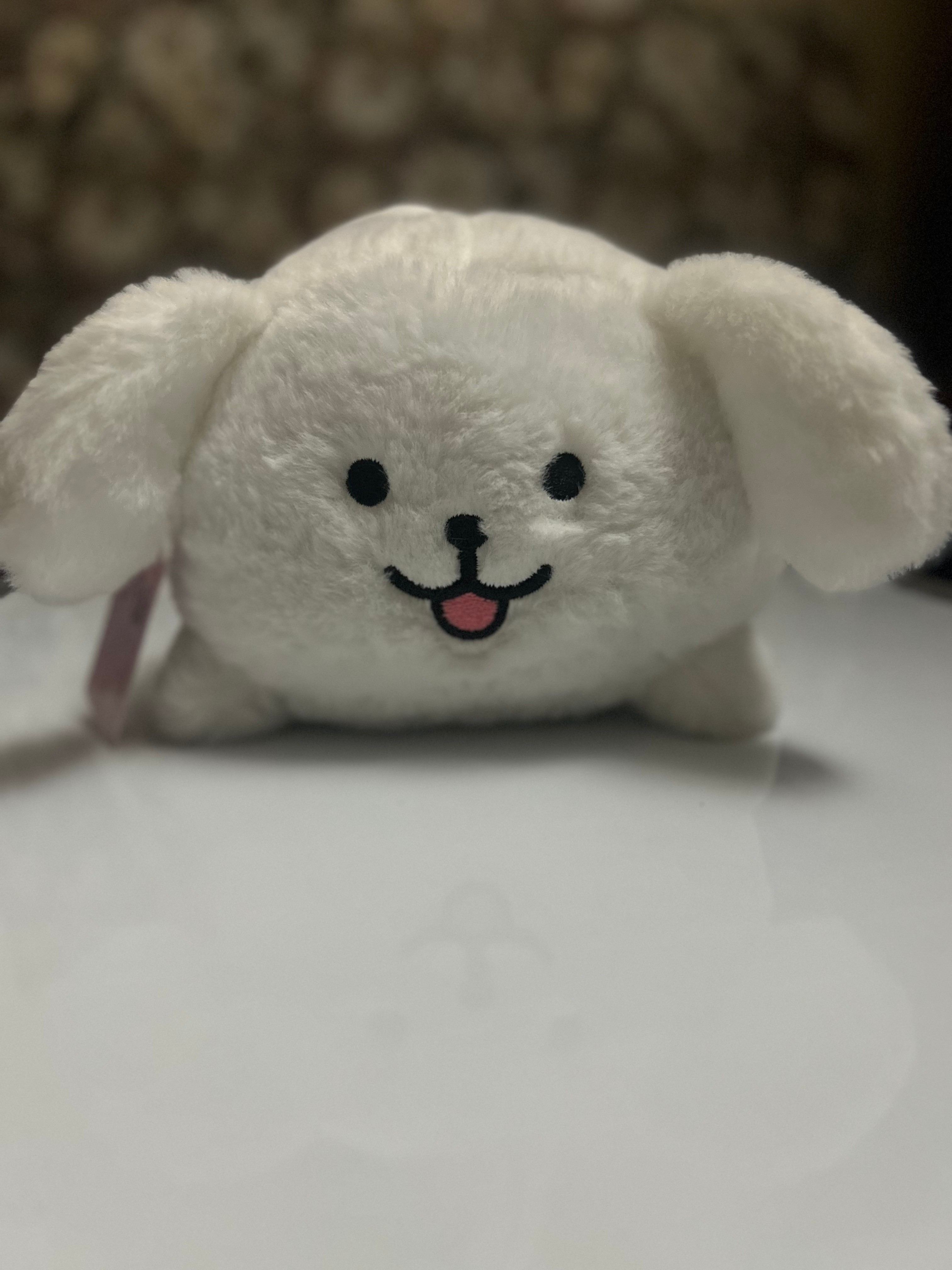 Korean Maltese White Dog Plush 5.5in/14cm