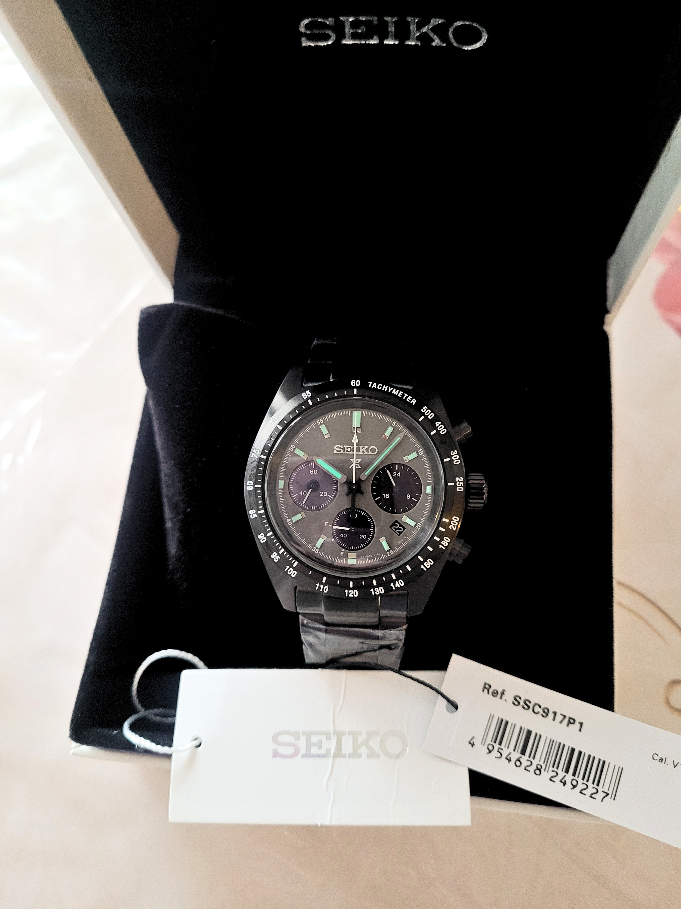 Seiko Men's Prospex Night Speedtimer Solar Watch - photo 4