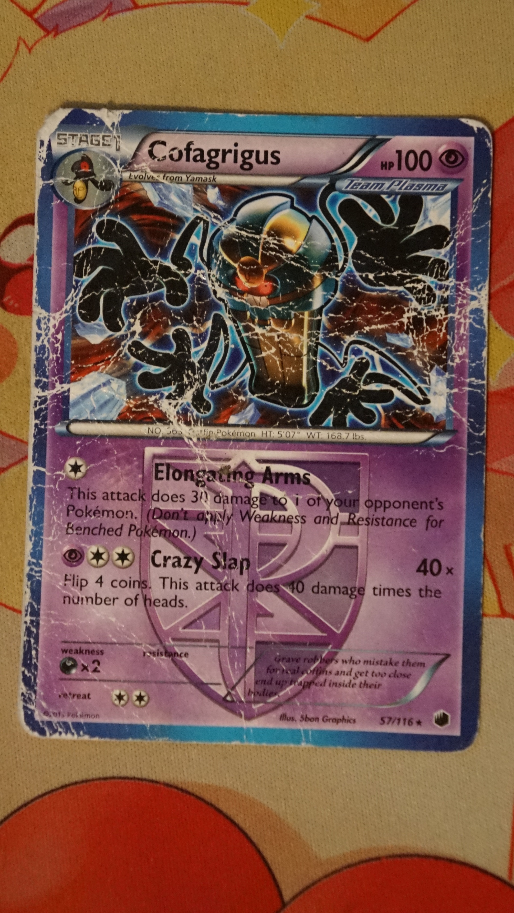 Pokemon Cofagrigus 57/116 Plasma Freeze DMG - photo 3