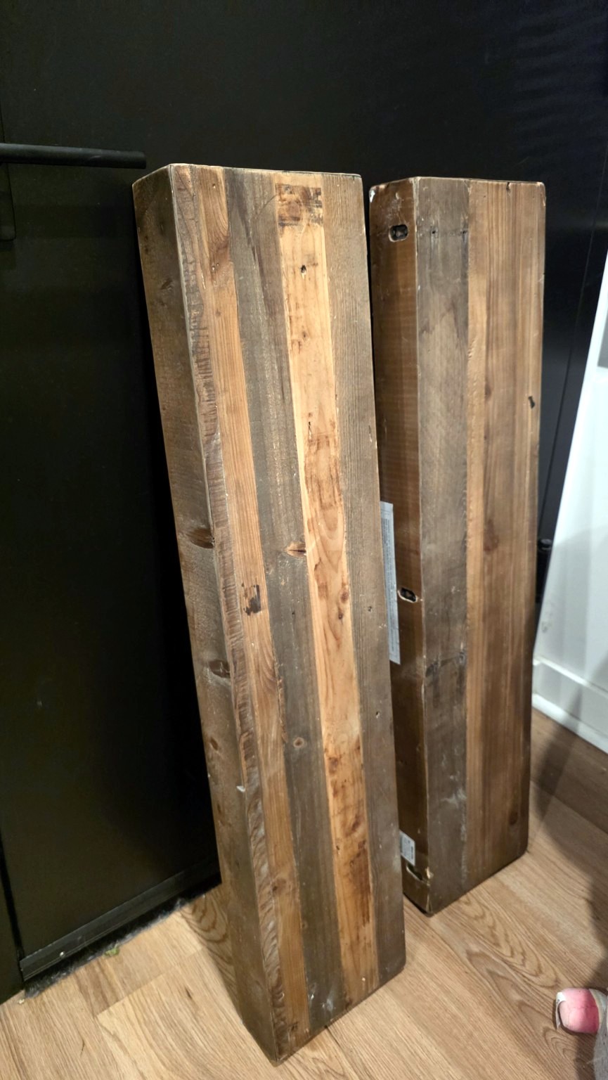 2 West Elm Emmerson 36" Reclaimed Wood Floating Shelves - photo 2