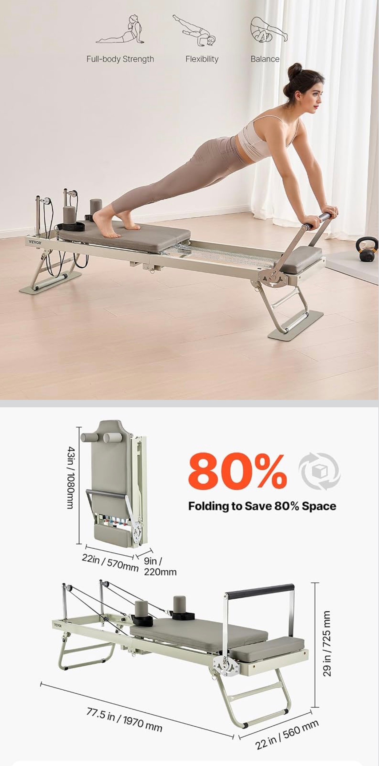 NEW: Pilates Workout Machine Dual Resistance - photo 3