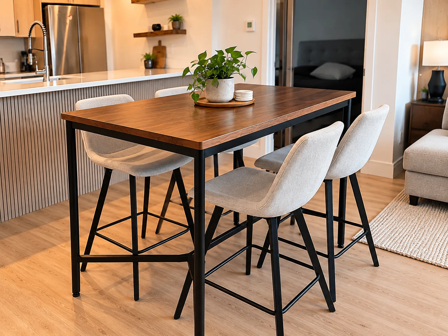 Article Joelva Walnut Counter Height Table – $929 New – Seats 4