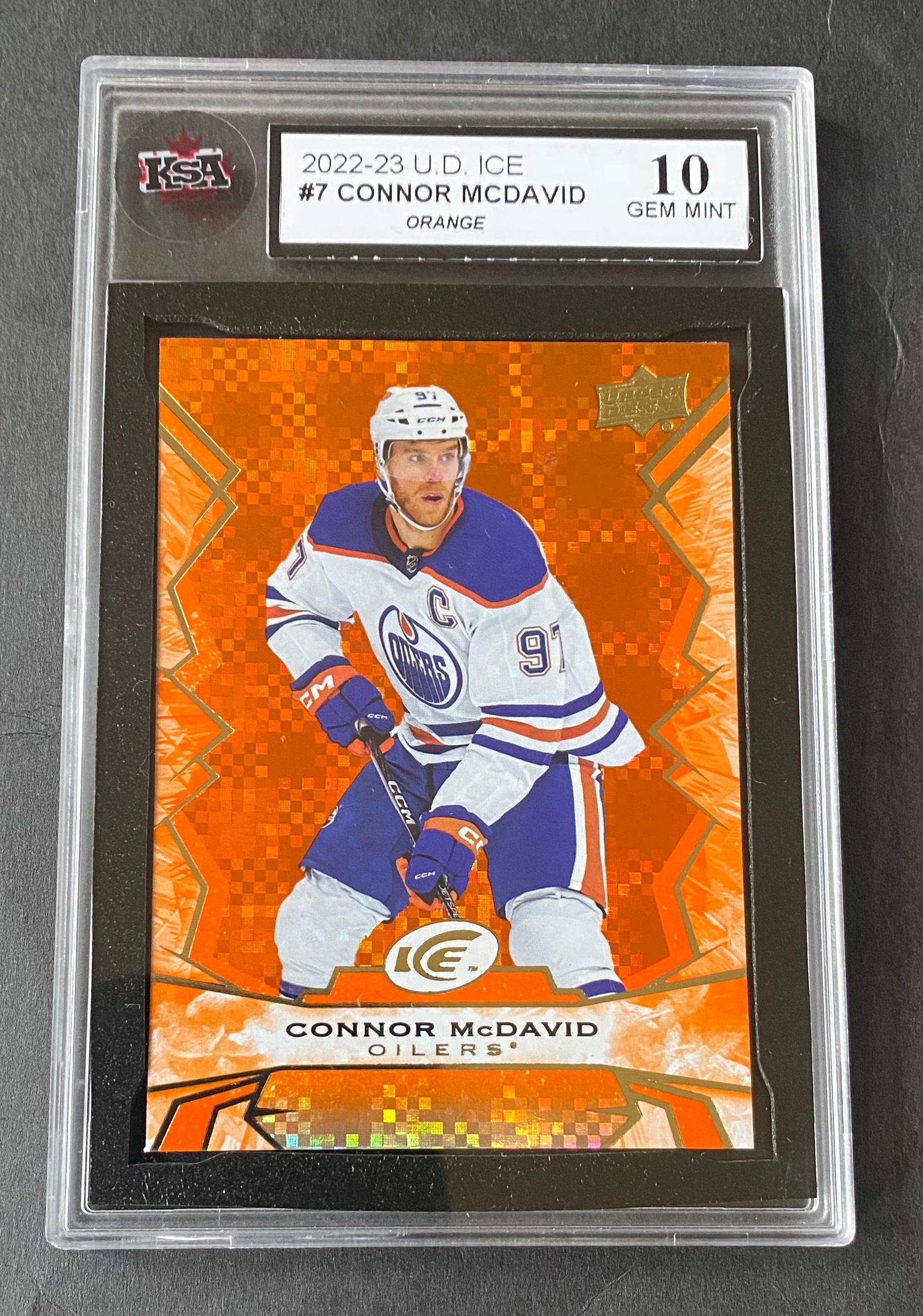 Edmonton Oilers Connor Mcdavid #7 Orange Dazzlers KSA 10