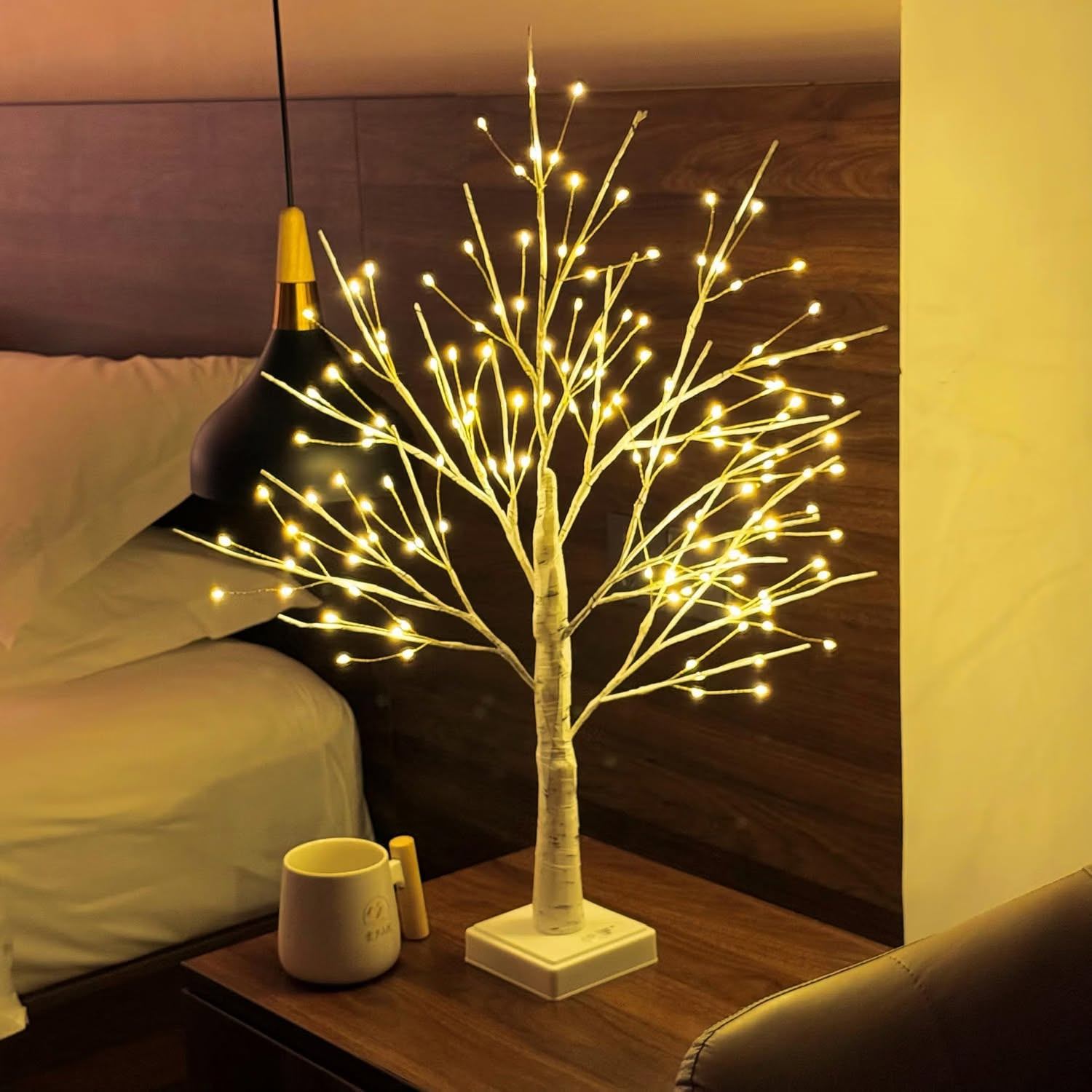 144 LED Artificial Tree Lights with Timer, DIY Birch - photo 2