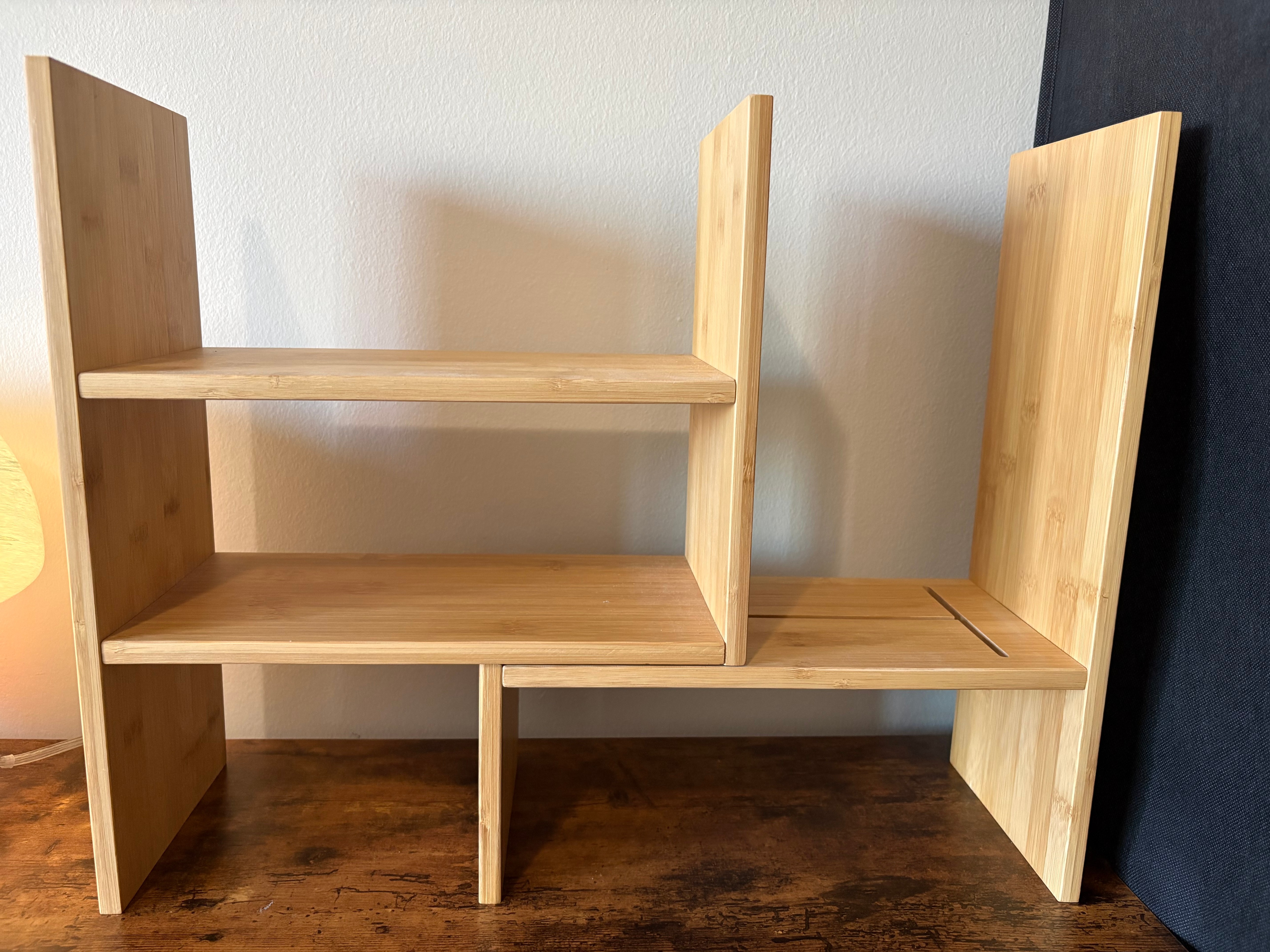 Bamboo Bookshelf / Storage Organizer