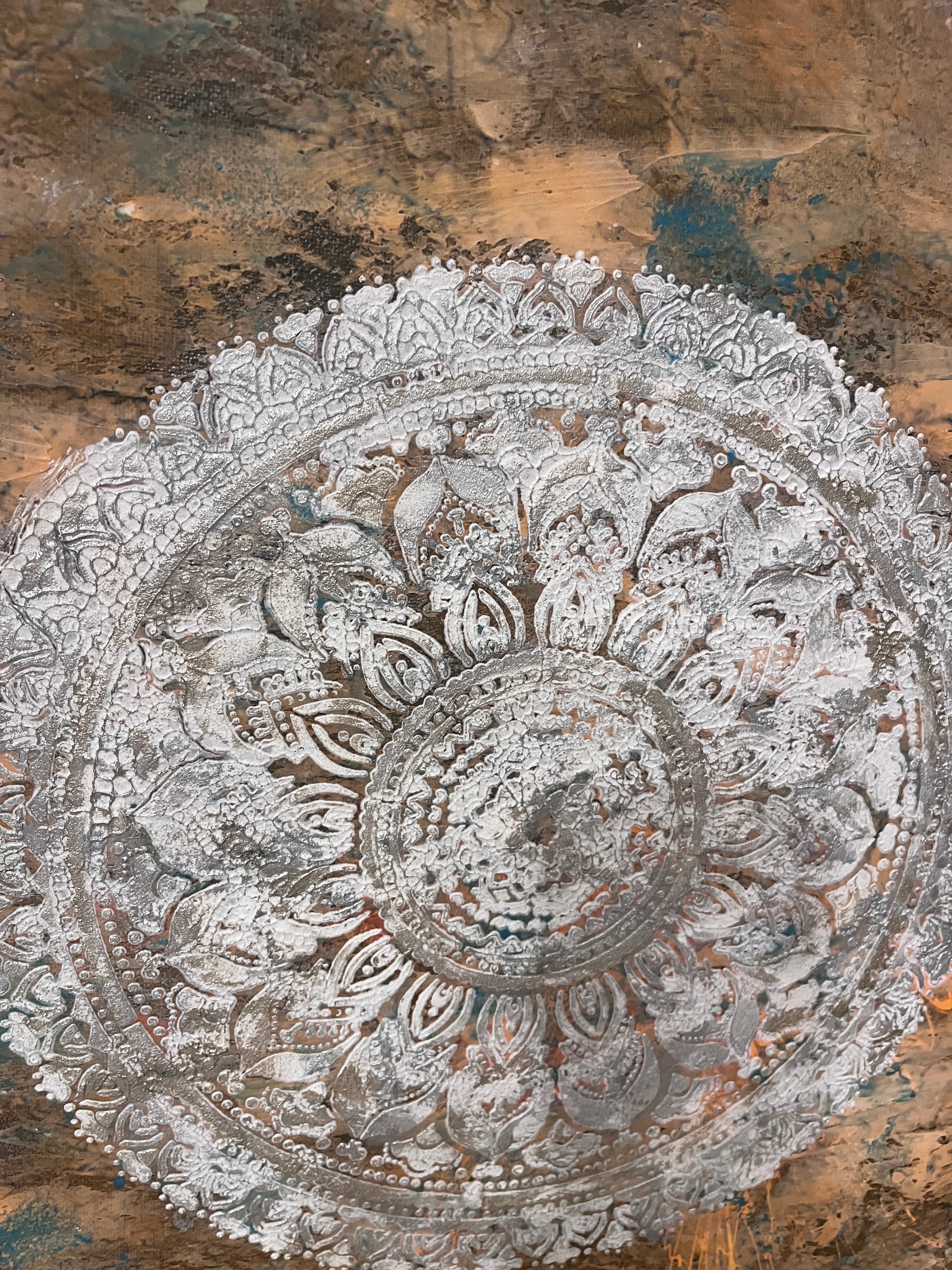 Patina modern painted canvas - photo 4