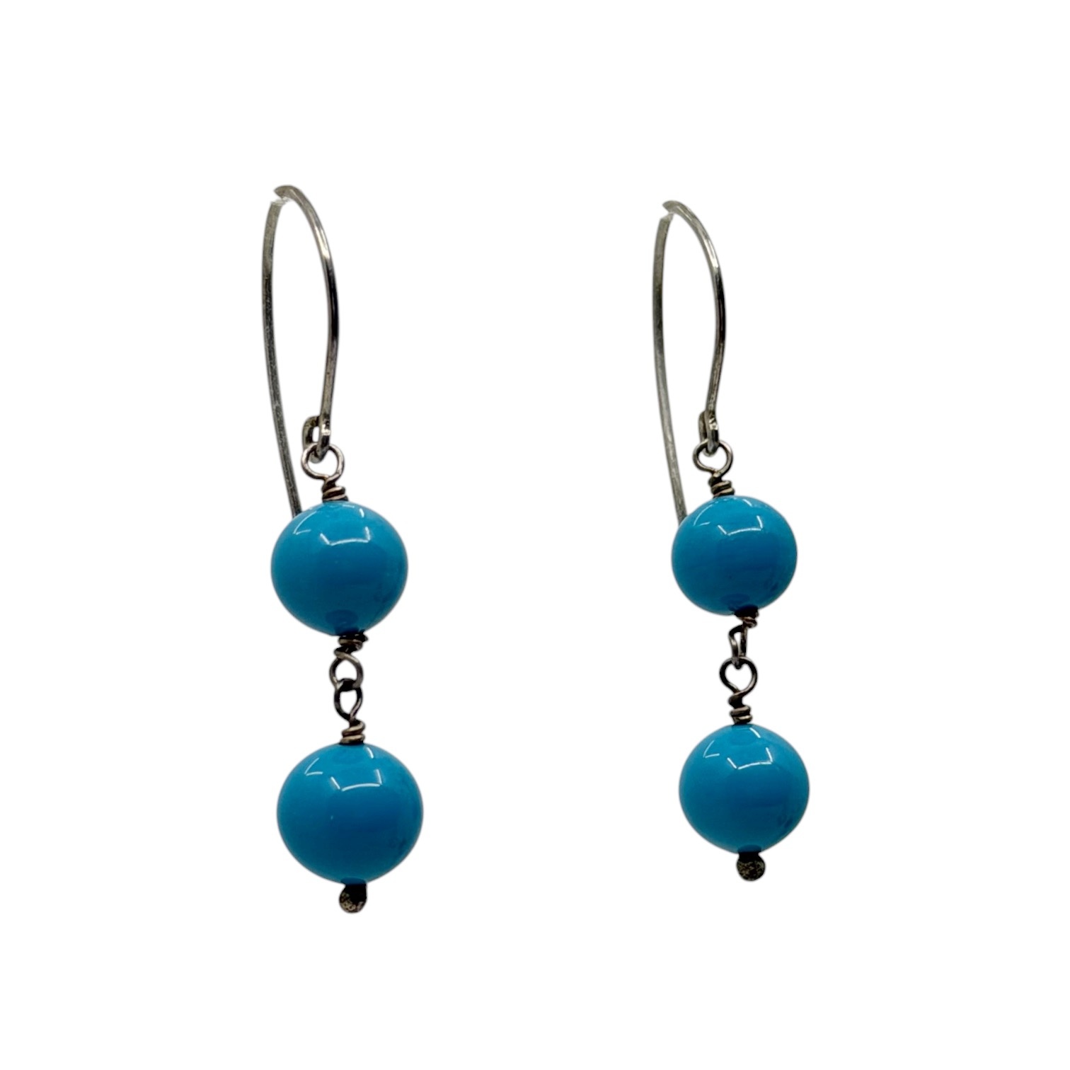 sterling silver venetian glass earrings - GM6 - photo 2