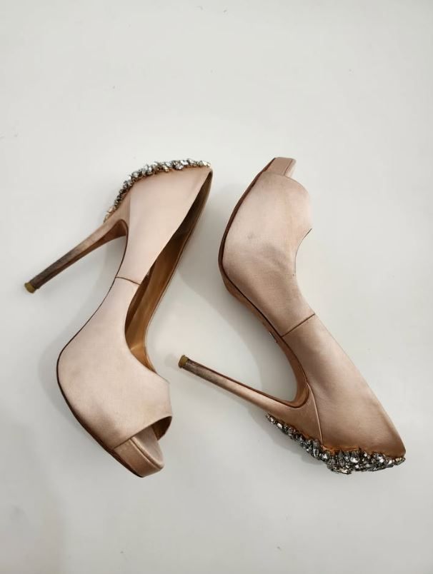 Sandals Badgley Mischka High Heels Size 6.5 - photo 4