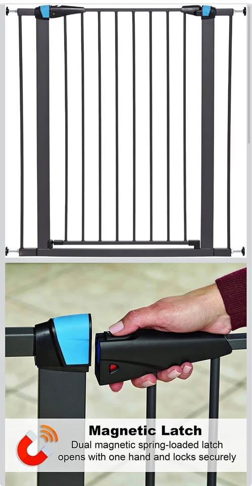 Midwest 39" High Walk-Thru Steel Pet Gate, 29-38" (New)