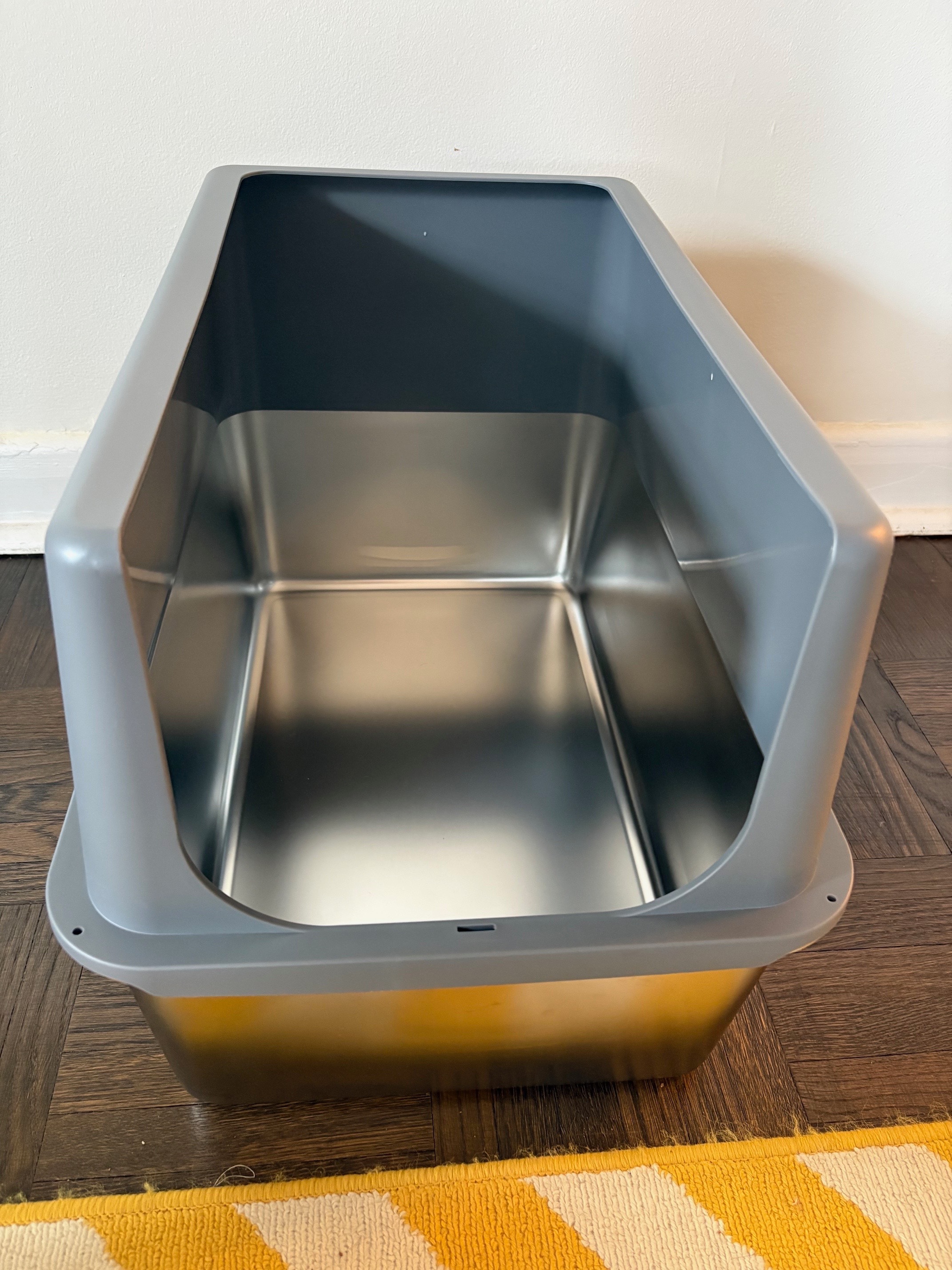 New XXXL Stainless Steel Cat Litter Box