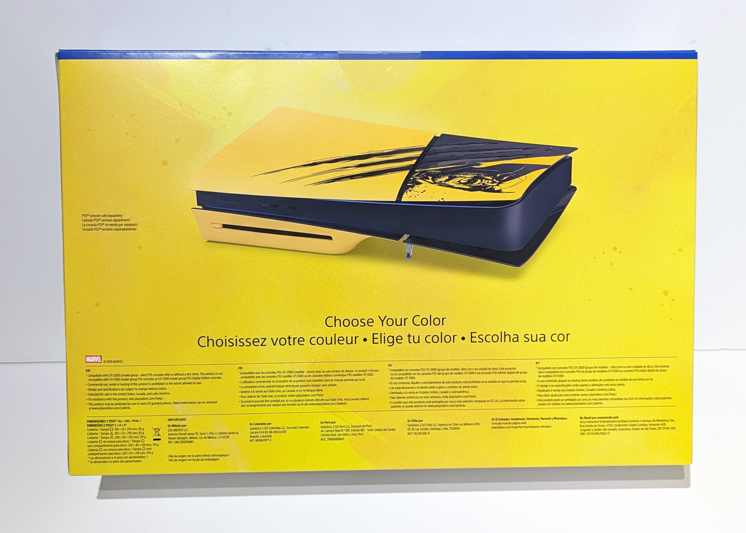 PS5 Slim Marvel's Wolverine Yellow Limited Edition Cover - NEW - photo 2