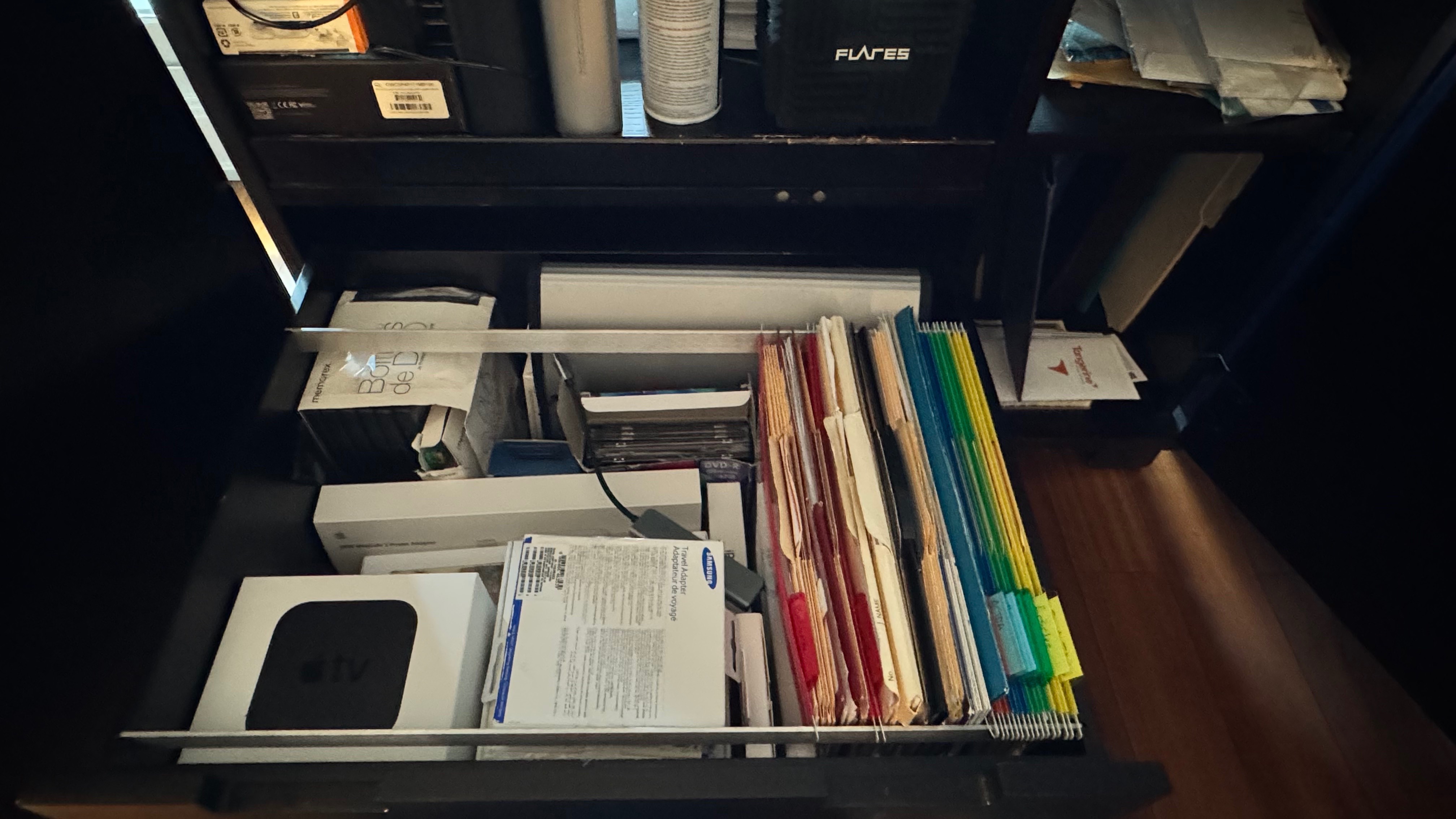 Crate & Barrel Compact Desk & Refurbished Filing Cabinet - photo 3
