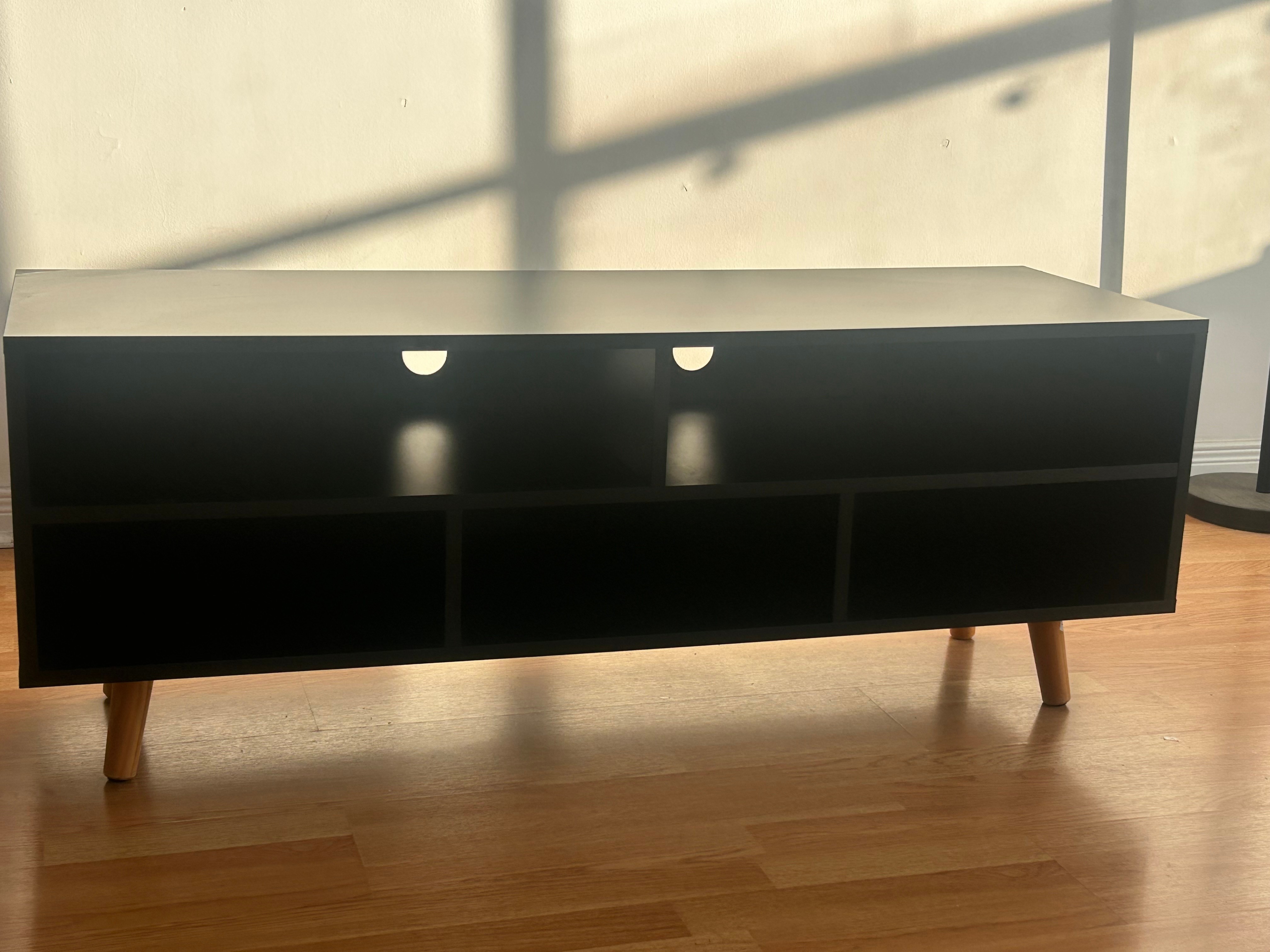 Modern Black TV Stand / Entertainment Unit - photo 2