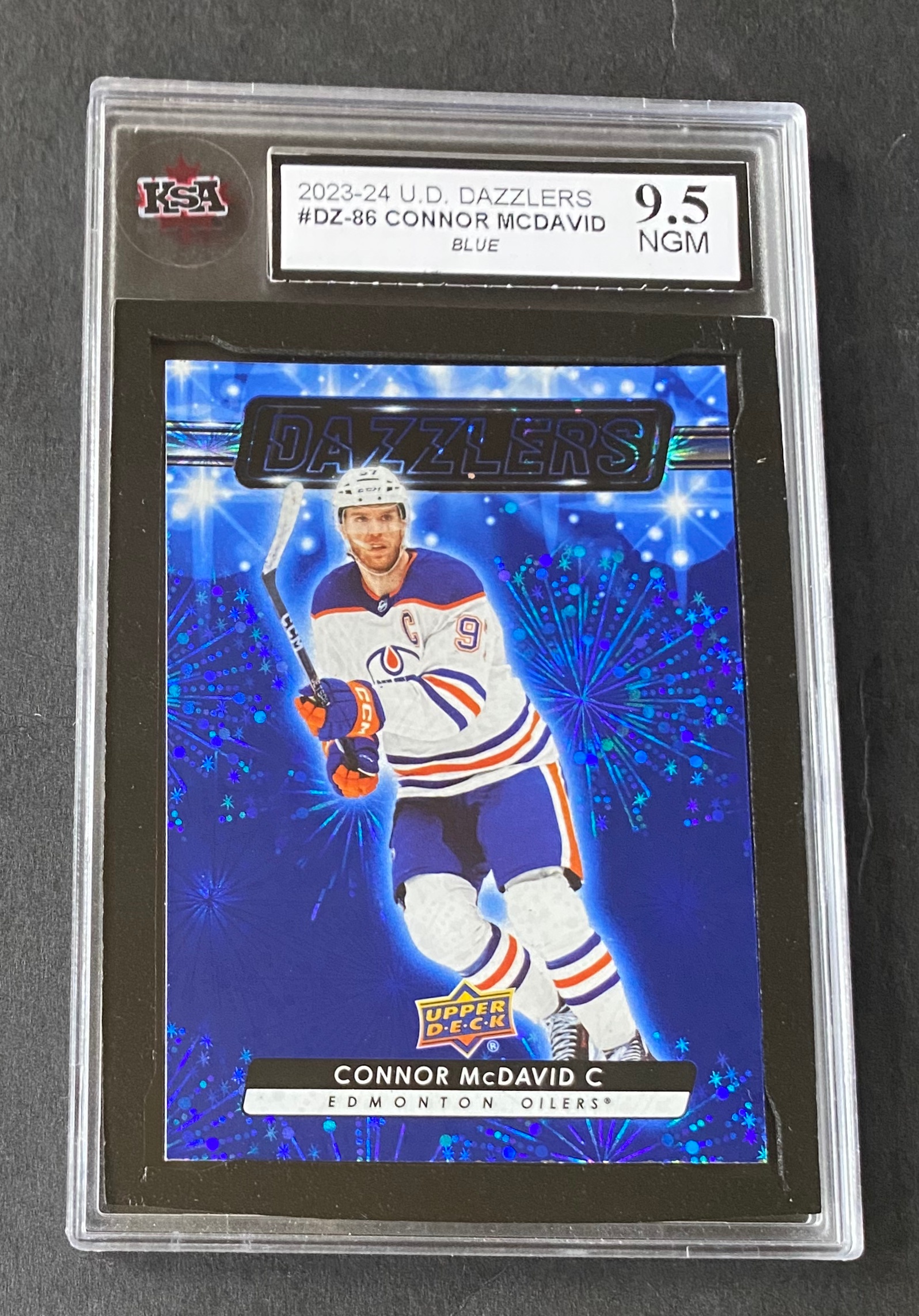 Edmonton Oilers Connor Mcdavid Blue Dazzlers #DZ-86 KSA 9.5