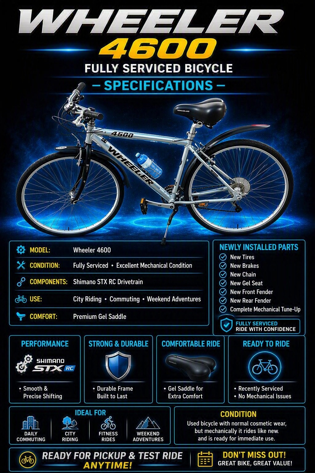 Wheeler 4600 Bicycle- $400 or Trade