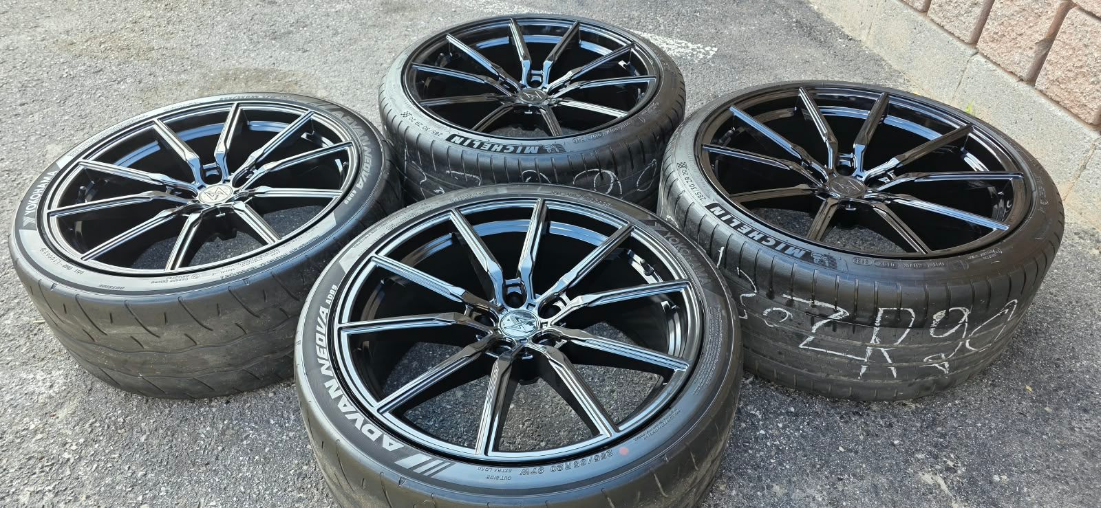 NEW 20”SENTALI(5x114)+used tires-MUSTANG/Maserati/Genisis/350Z/ - photo 3