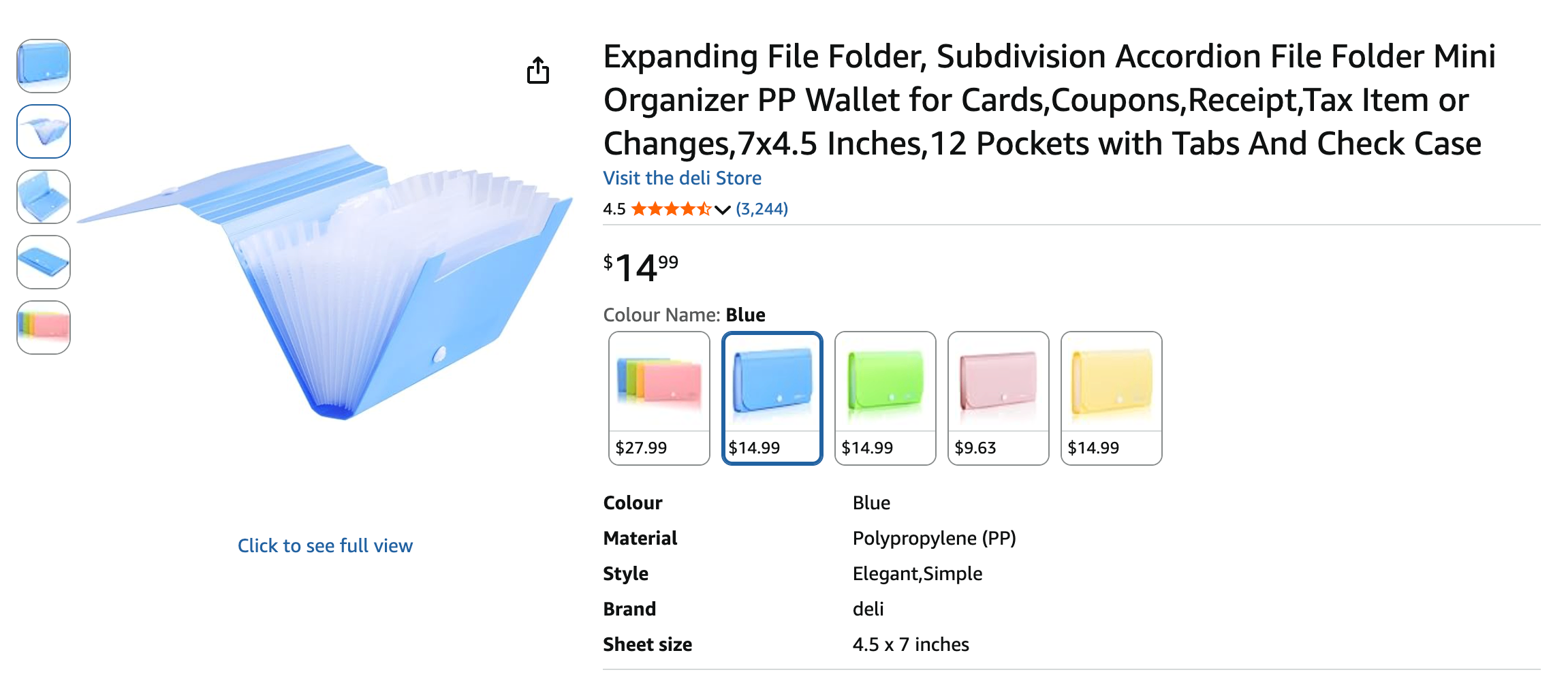 Subdivision Accordion File Folder / Organizer Wallet - photo 2
