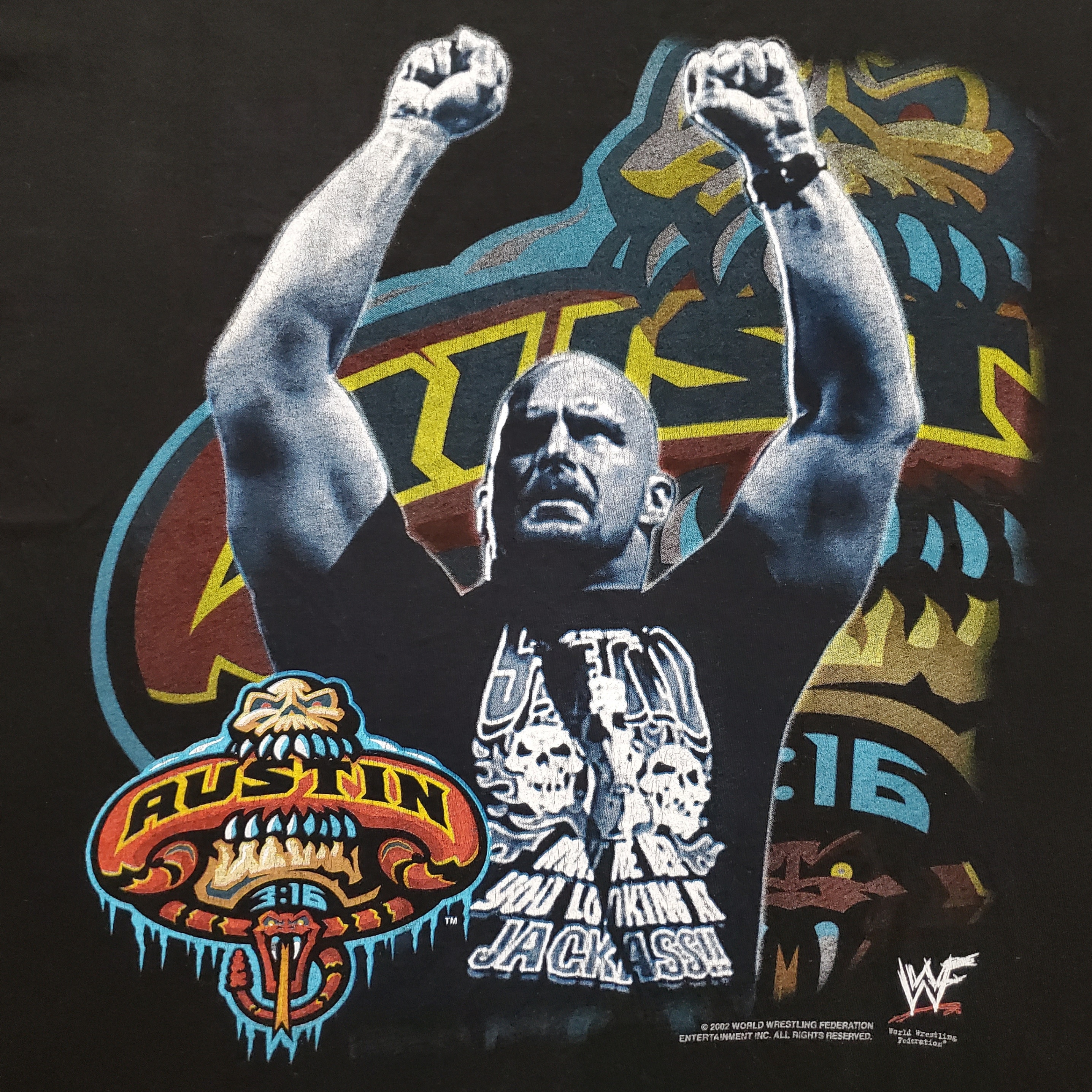 2002 Stone Cold Steve Austin WWF T-Shirt - photo 2