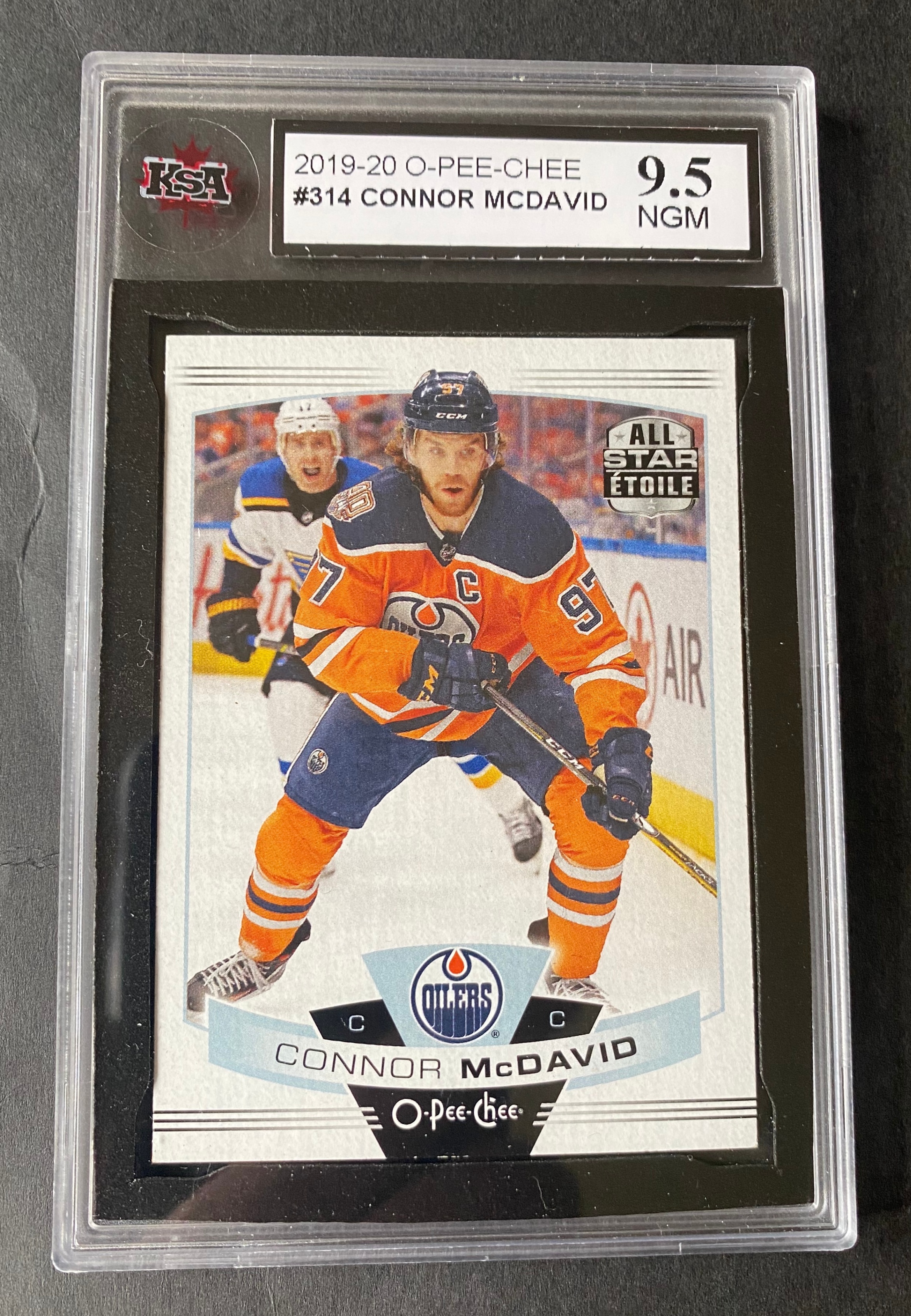 2019 Edmonton Oilers Connor Mcdavid O-OPEE-CHEE #314 KSA 9.5