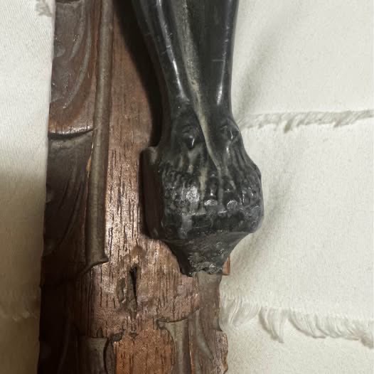 INRI 20" Crucifix - Needs repair (see ad) - photo 3