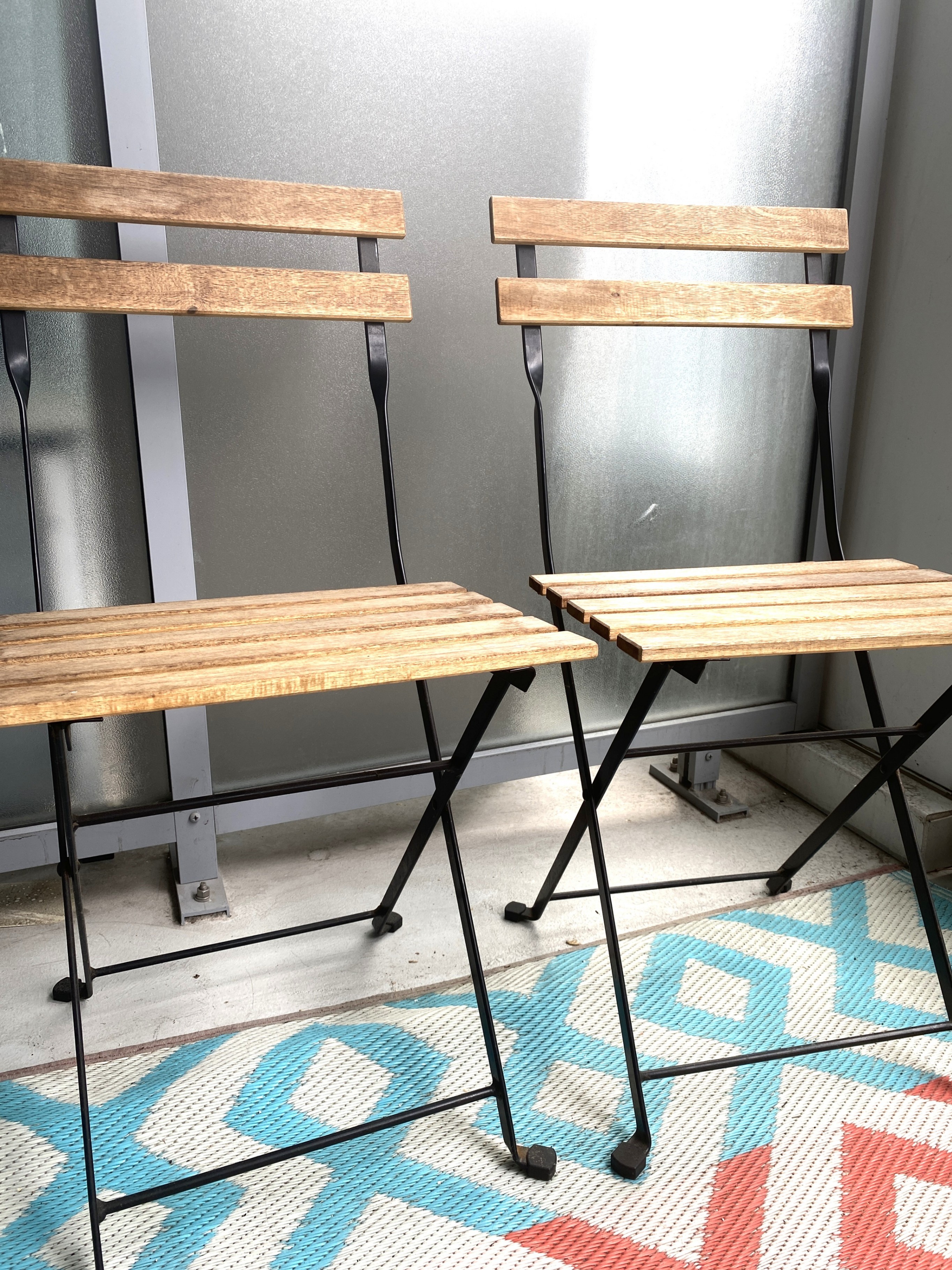 Foldable Outdoor Table and 2 Chairs