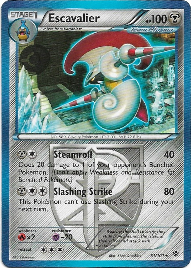 Pokemon Escavalier 61/101 Plasma Blast NM