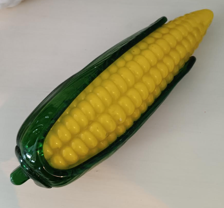 Vintage Murano style Art Glass Vegetables - corn eggplant more - photo 4