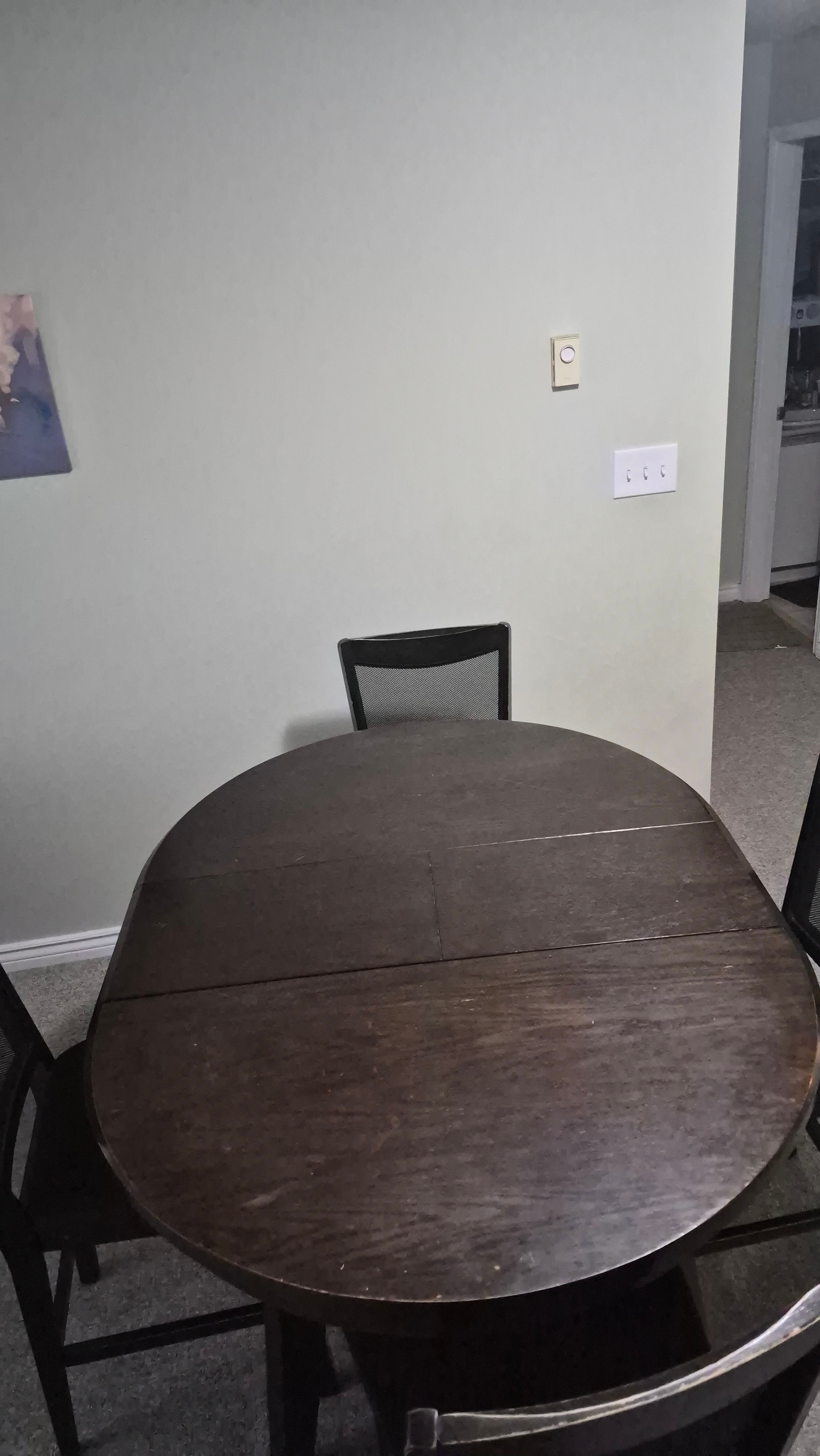 Round Wood Dining Table with 4 Chairs - photo 2