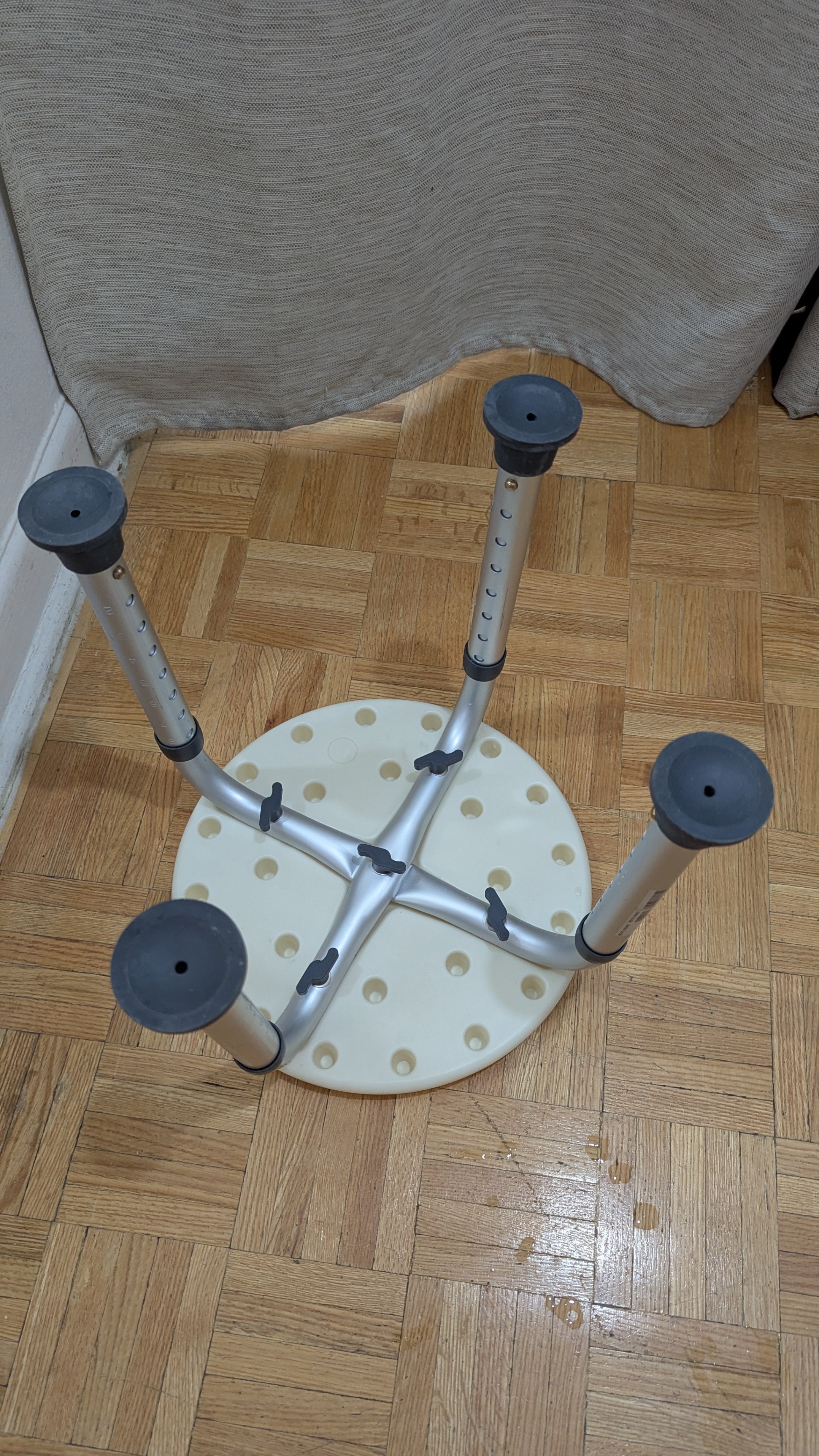 Backless Adjustable Height Chair Compact Stool Aluminium Portabl - photo 2