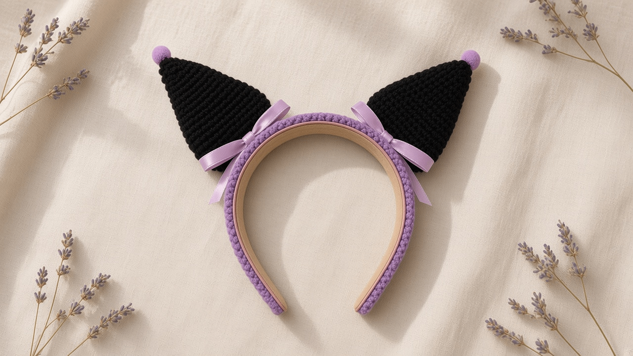 Halloween Little Devil Headband – Cosplay / Kuromi Ears - photo 3