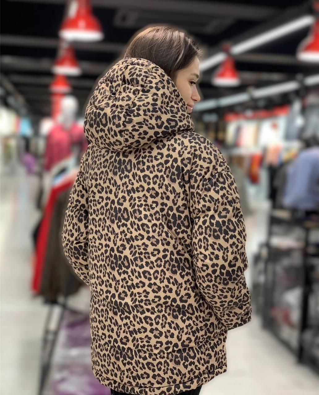 Women’s Christian Dior Leopard Anorak Coat – Winter - photo 2